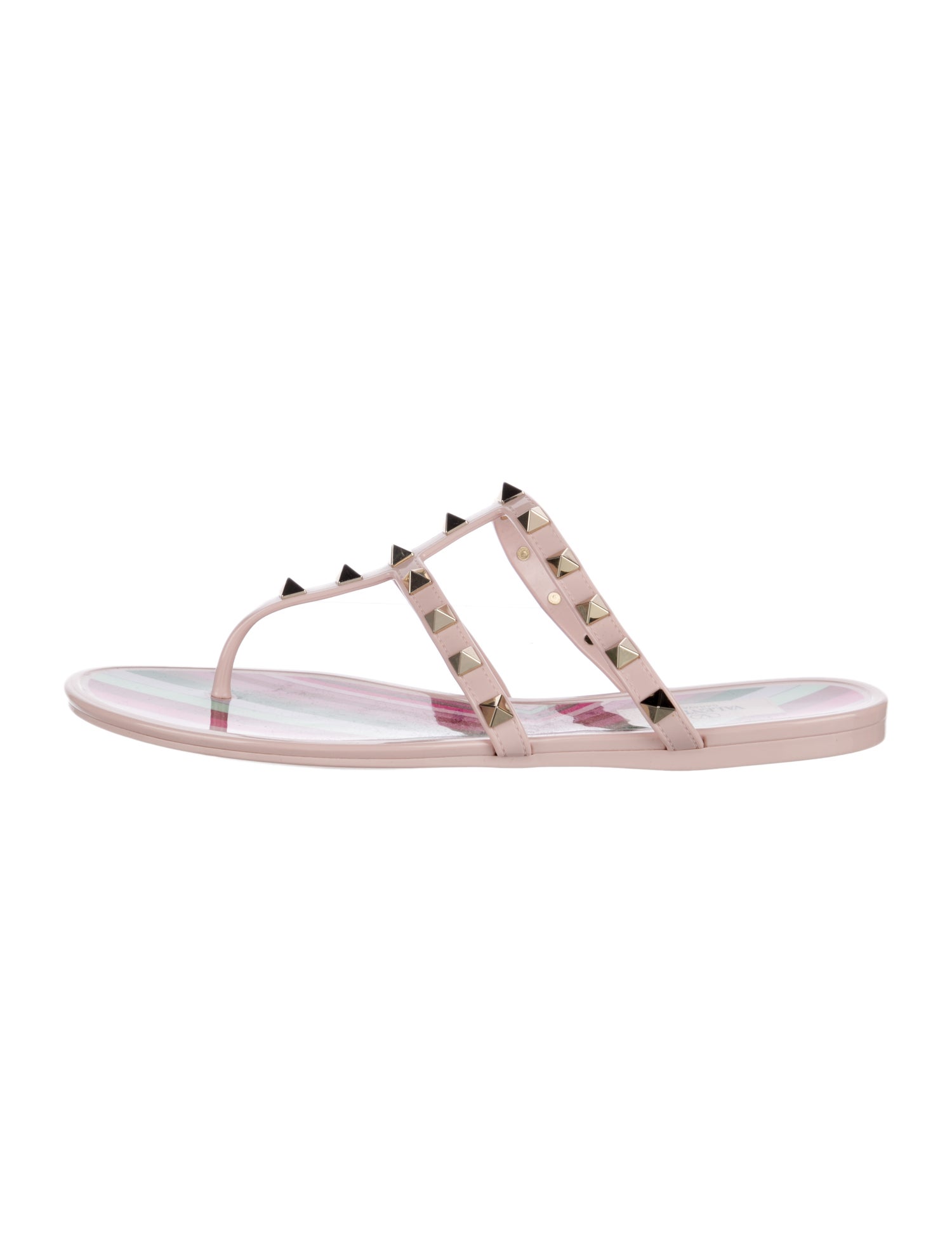 Valentino Rockstud Accents Studded Accents Slides