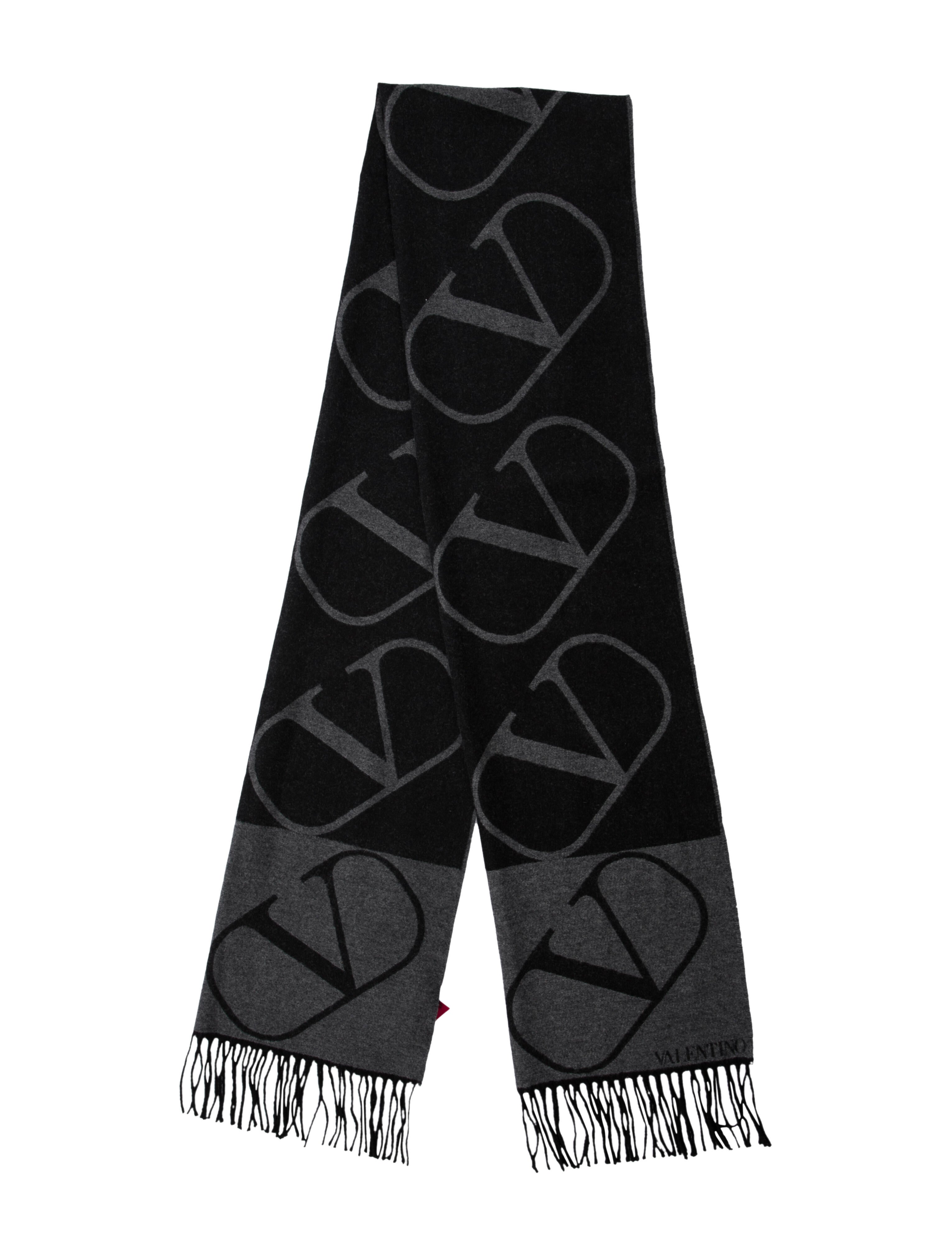 Valentino Wool Printed Scarf w/ Tags
