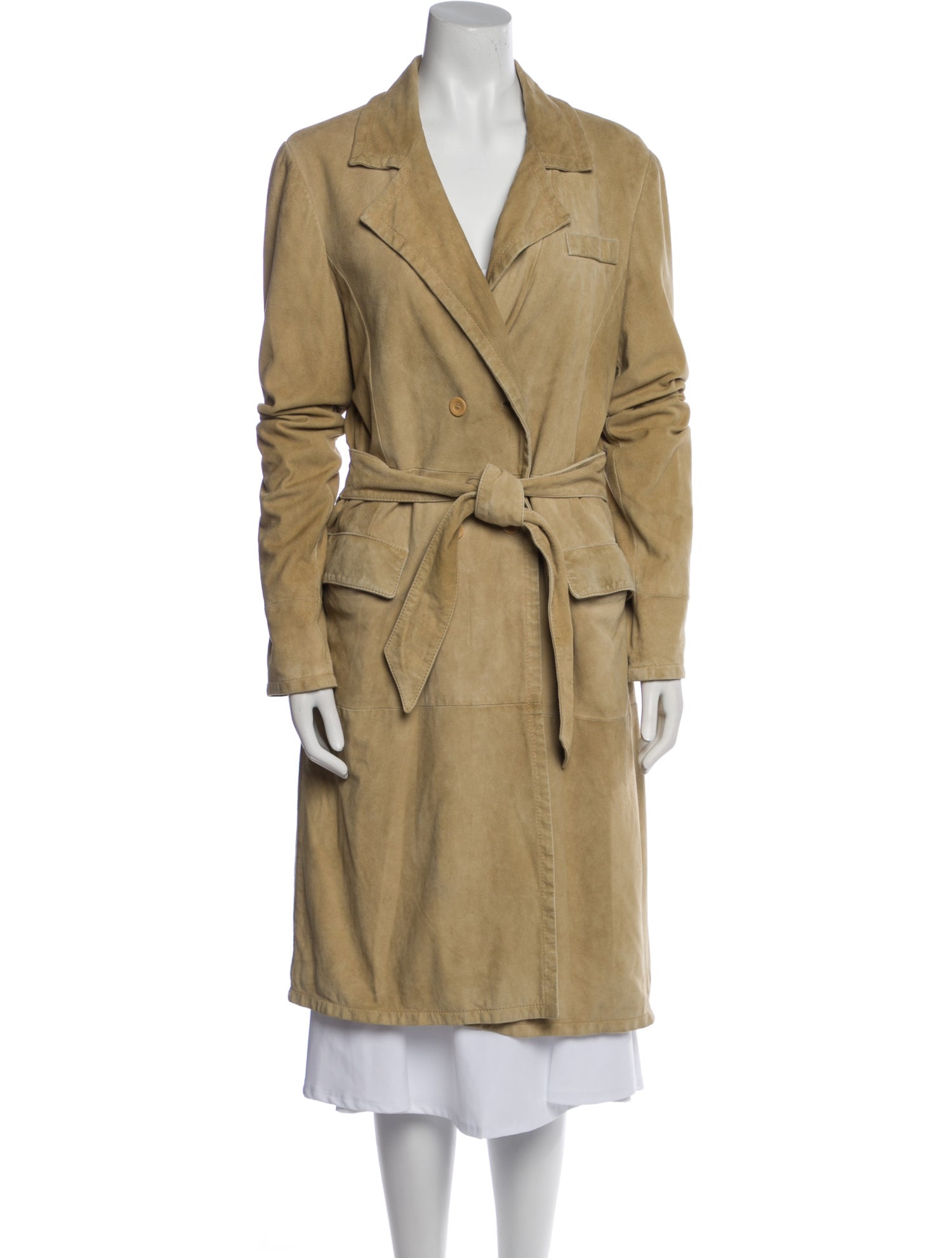 Valentino Suede Trench Coat