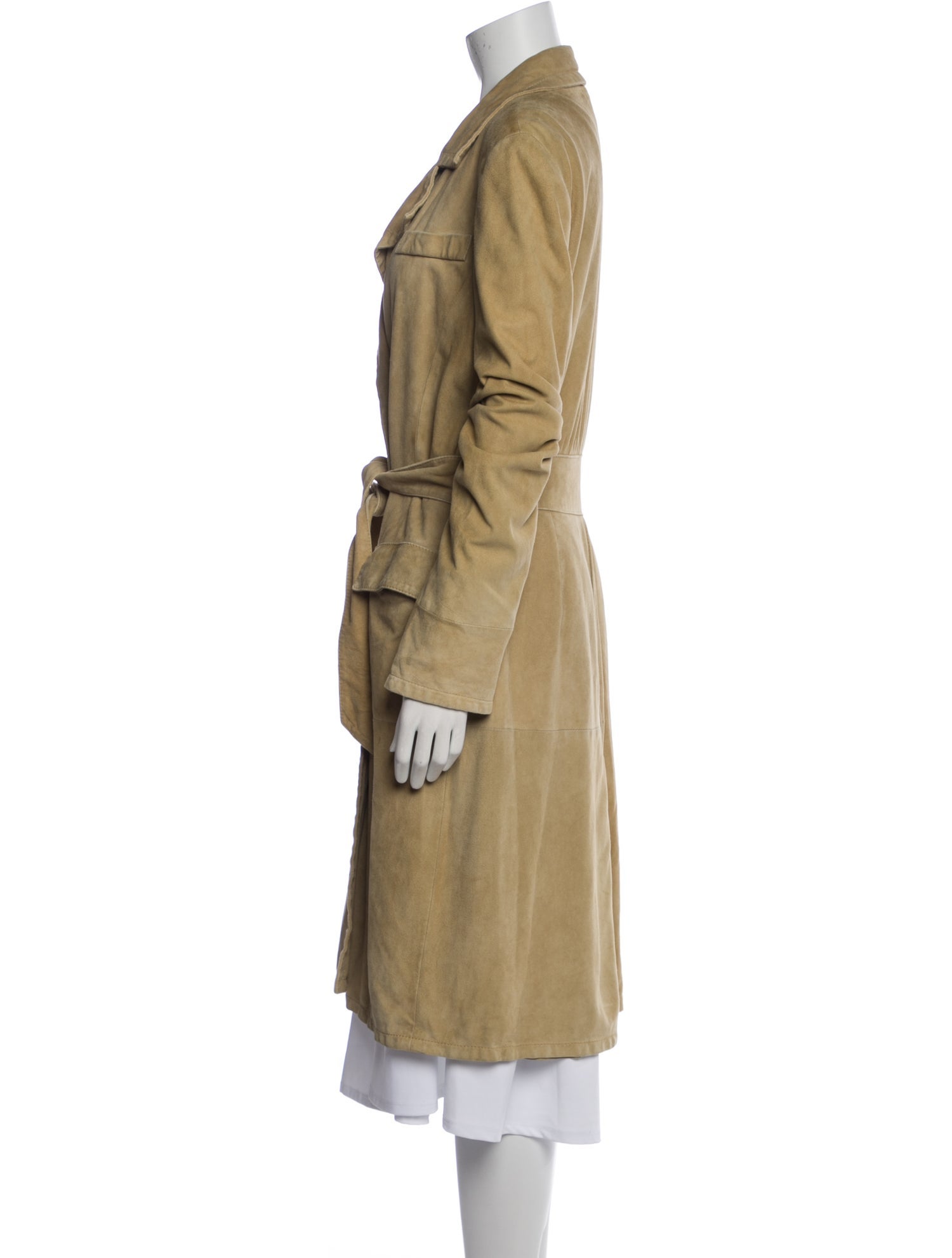 Valentino Suede Trench Coat