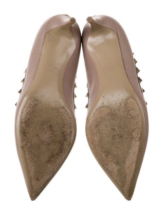Valentino Rockstud Accents Leather Pumps