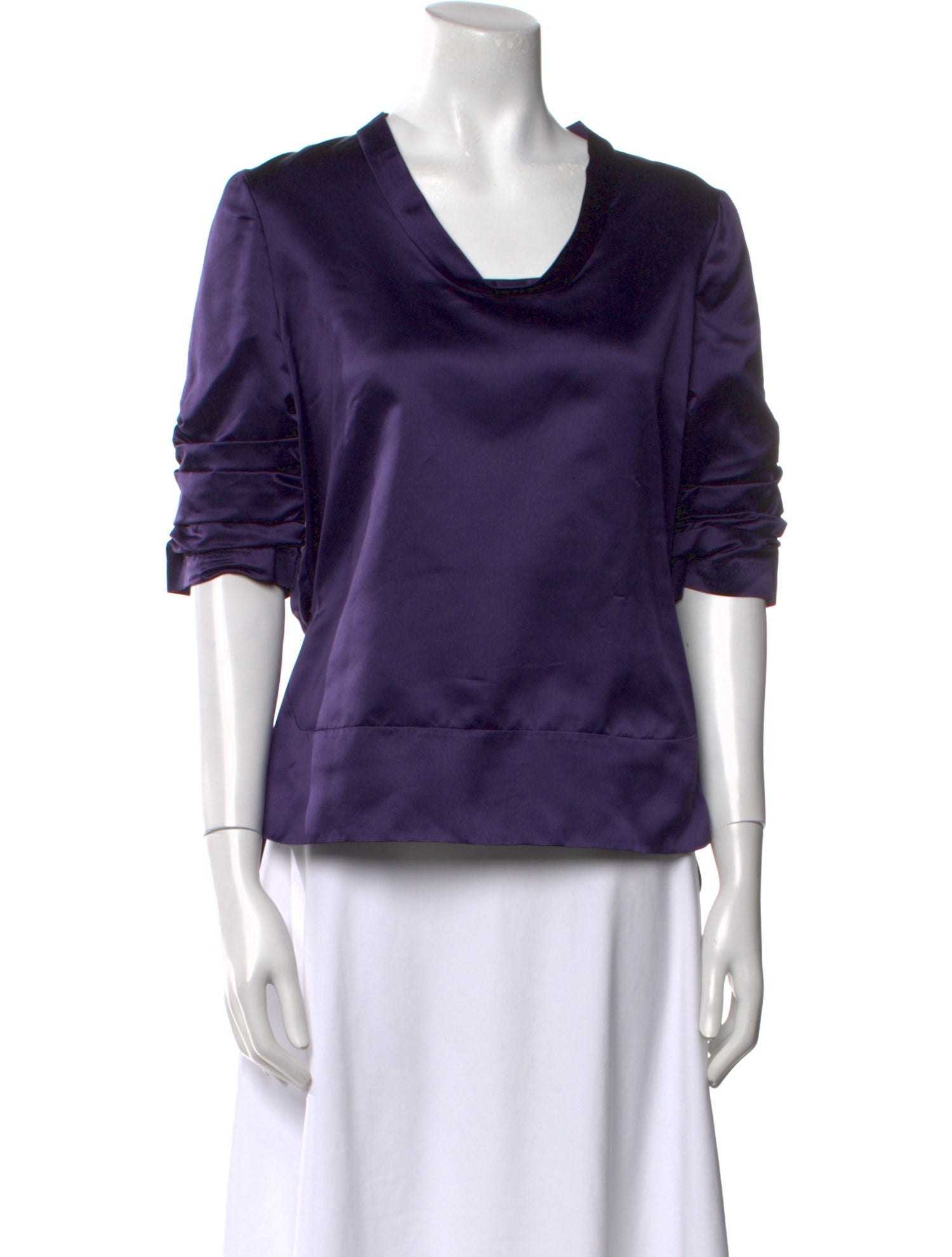 Valentino Silk Cowl Neck Blouse