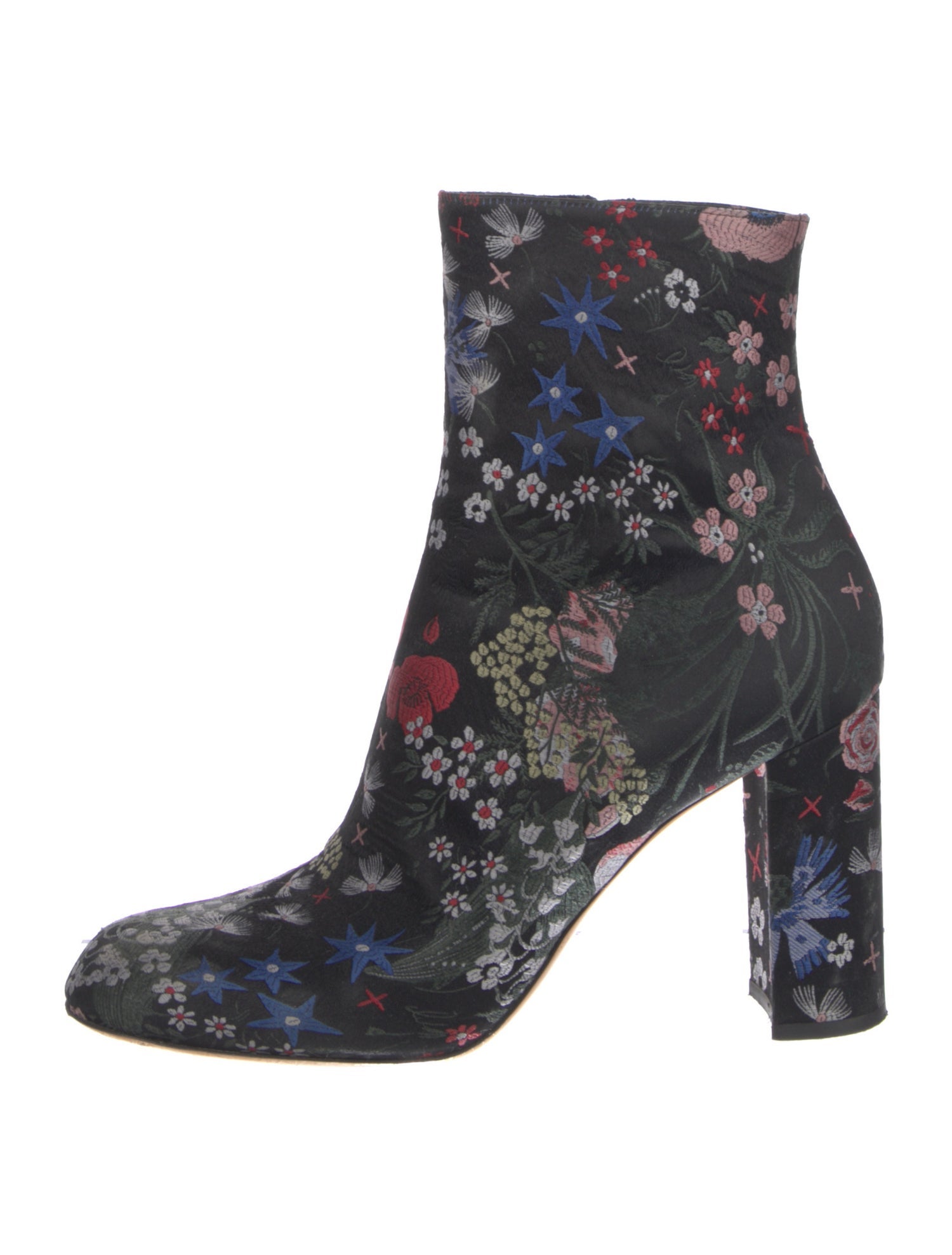 Valentino Floral Print Sock Boots