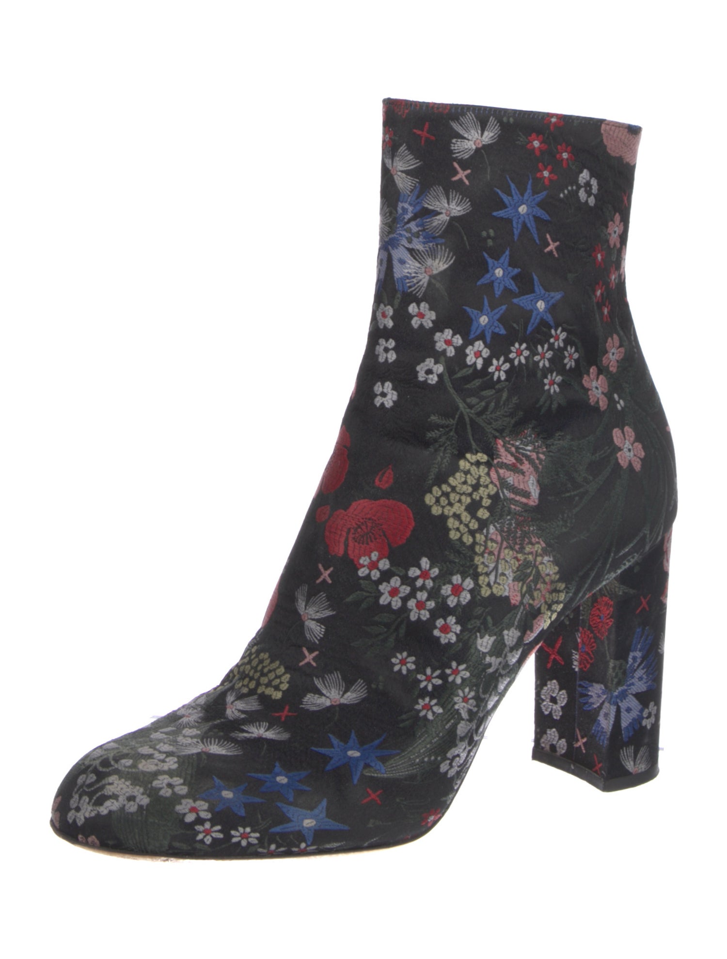 Valentino Floral Print Sock Boots