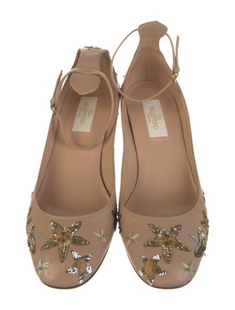Valentino Leather Patterned Pumps