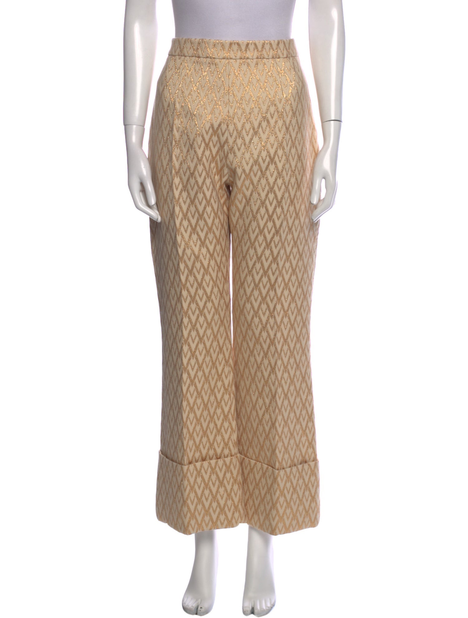 Valentino Wool Wide Leg Pants w/ Tags