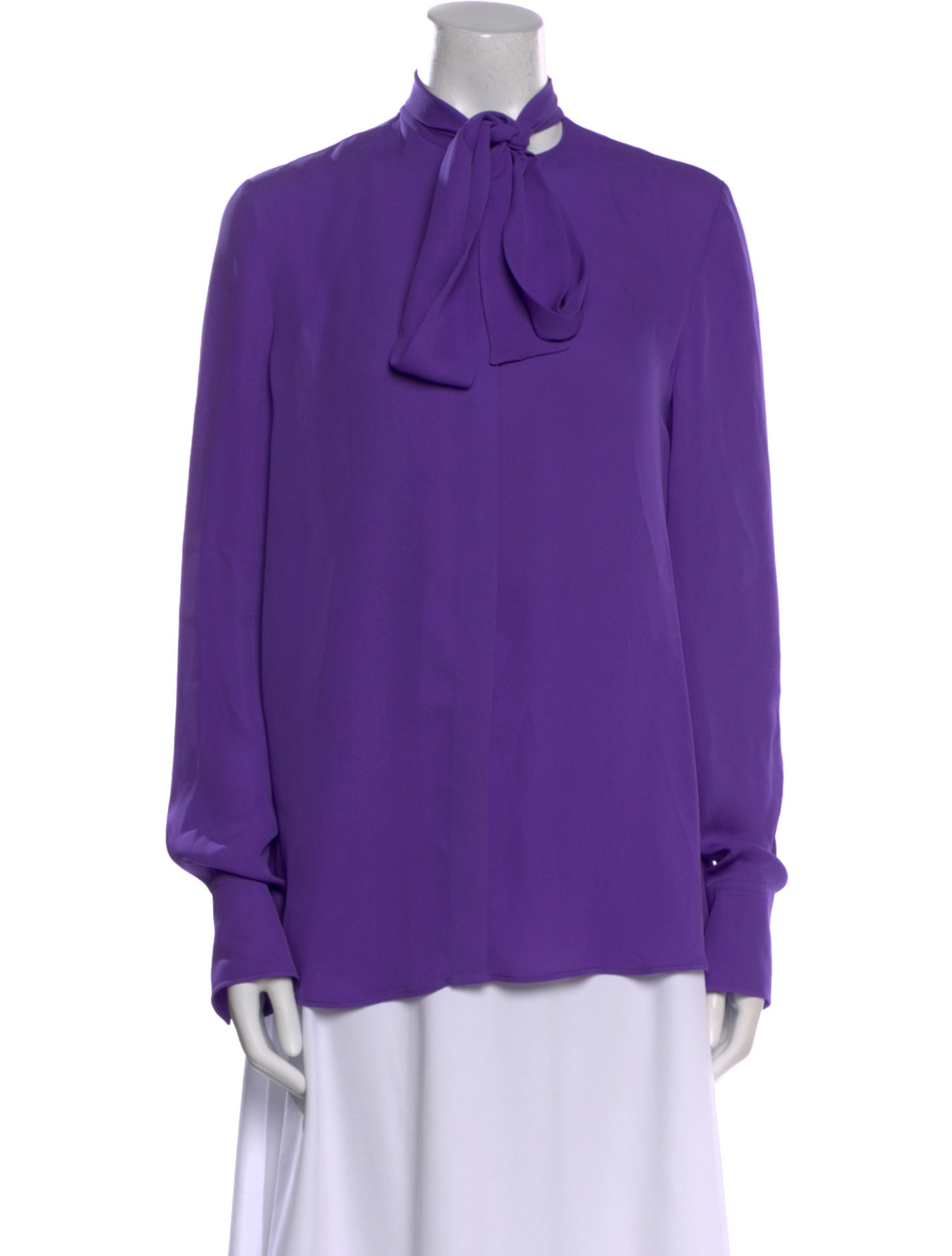 Valentino Silk Mock Neck Blouse