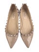 Valentino Rockstud Accents Patent Leather Flats