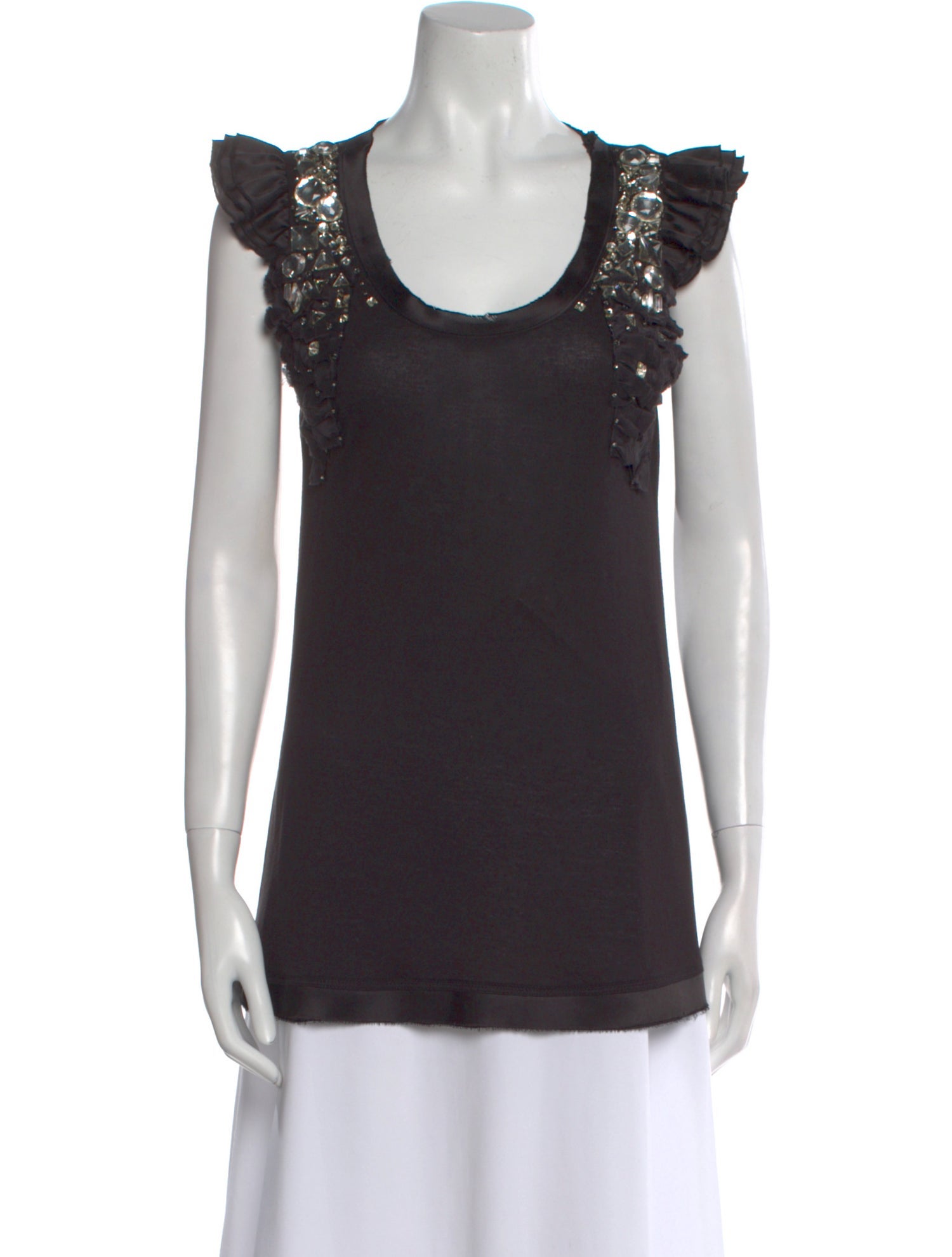 Valentino T-Shirt Couture Scoop Neck Top