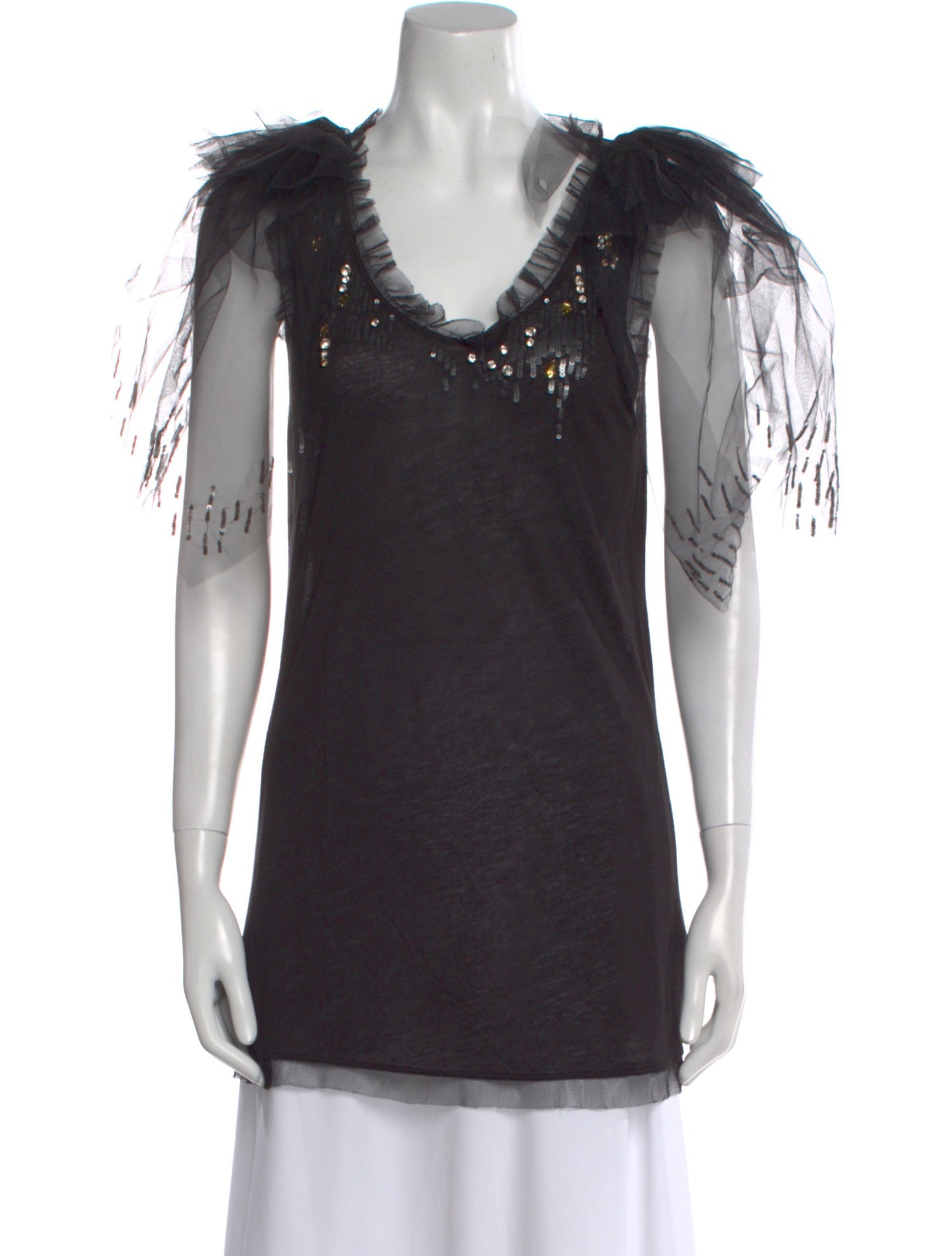 Valentino T-Shirt Couture V-Neck Tunic