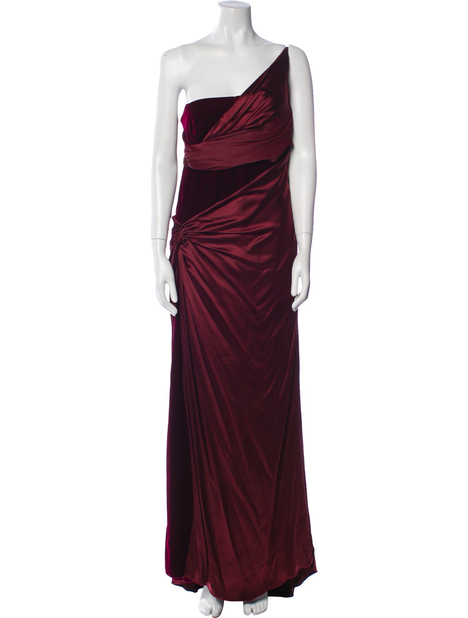 Valentino One-Shoulder Long Dress