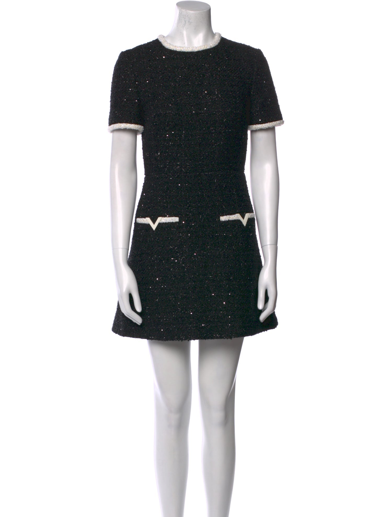Valentino Crew Neck Mini Dress