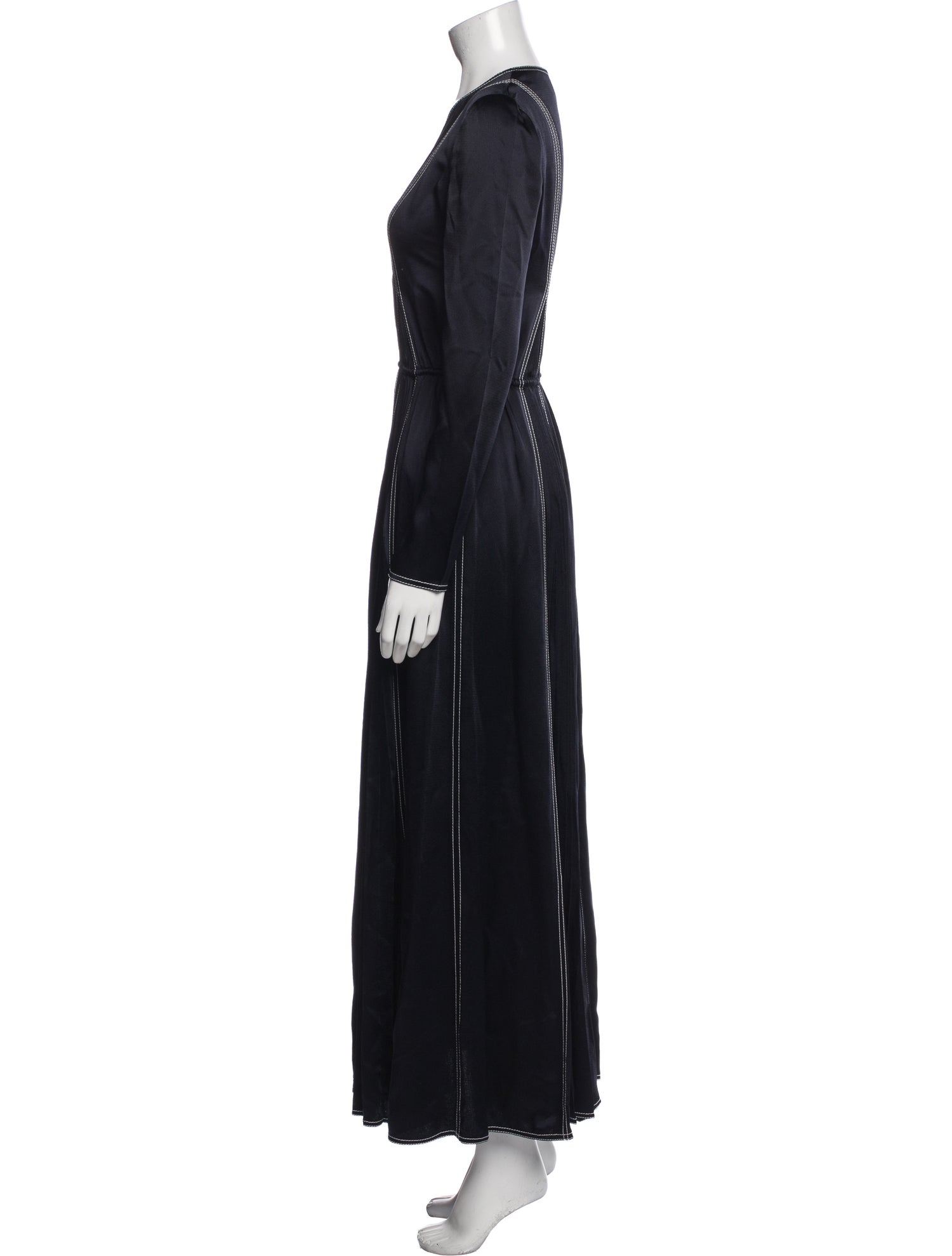 Valentino V-Neck Long Dress