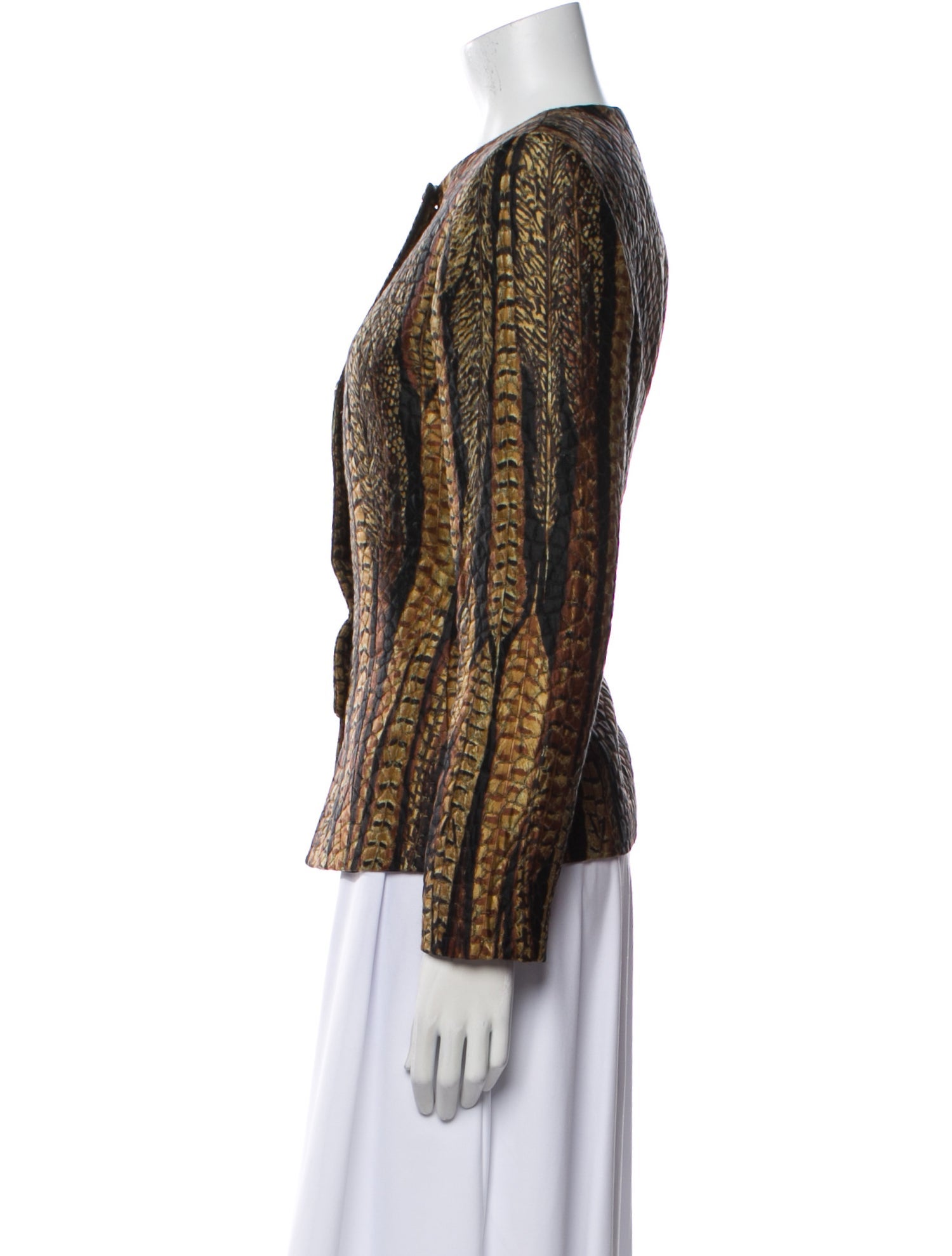 Valentino Vintage Tweed Pattern Evening Jacket
