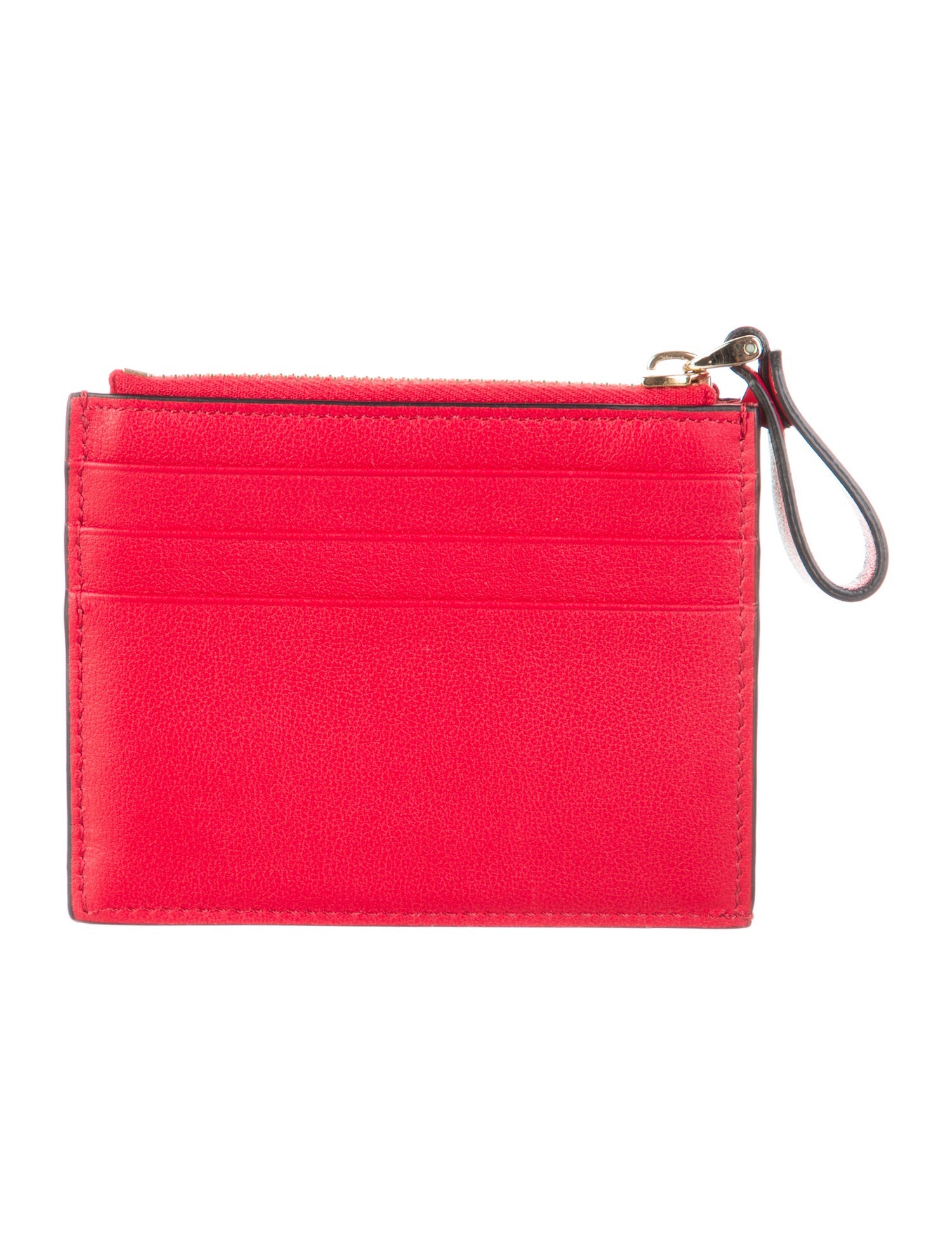 Valentino Leather Printed Card Holder