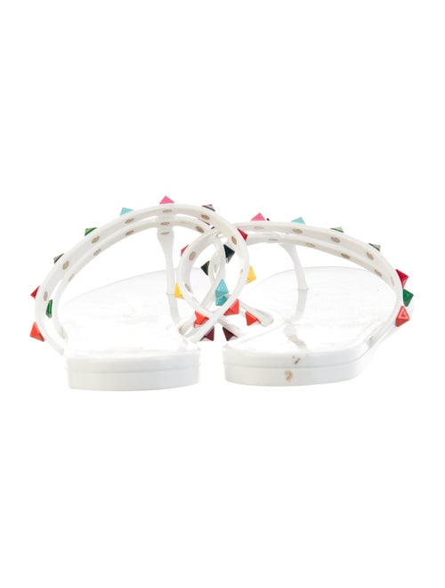 Valentino Rockstud Accents Rubber Slides