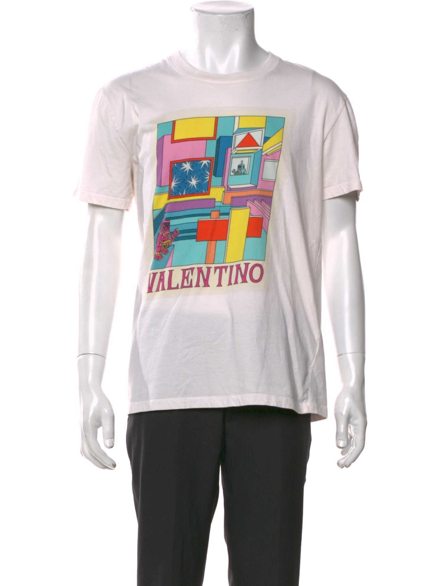 Valentino Graphic Print Crew Neck T-Shirt