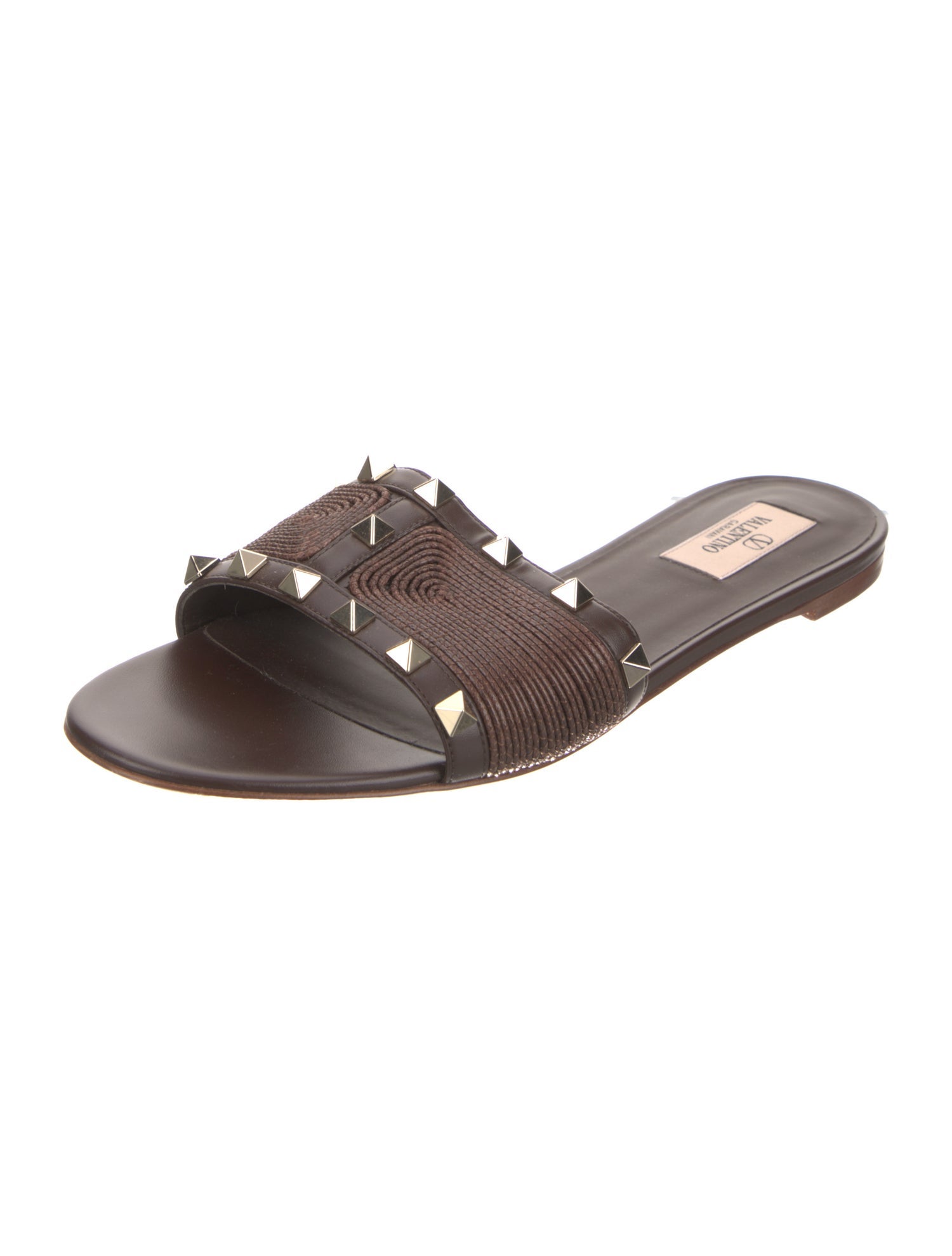 Valentino Leather Slides