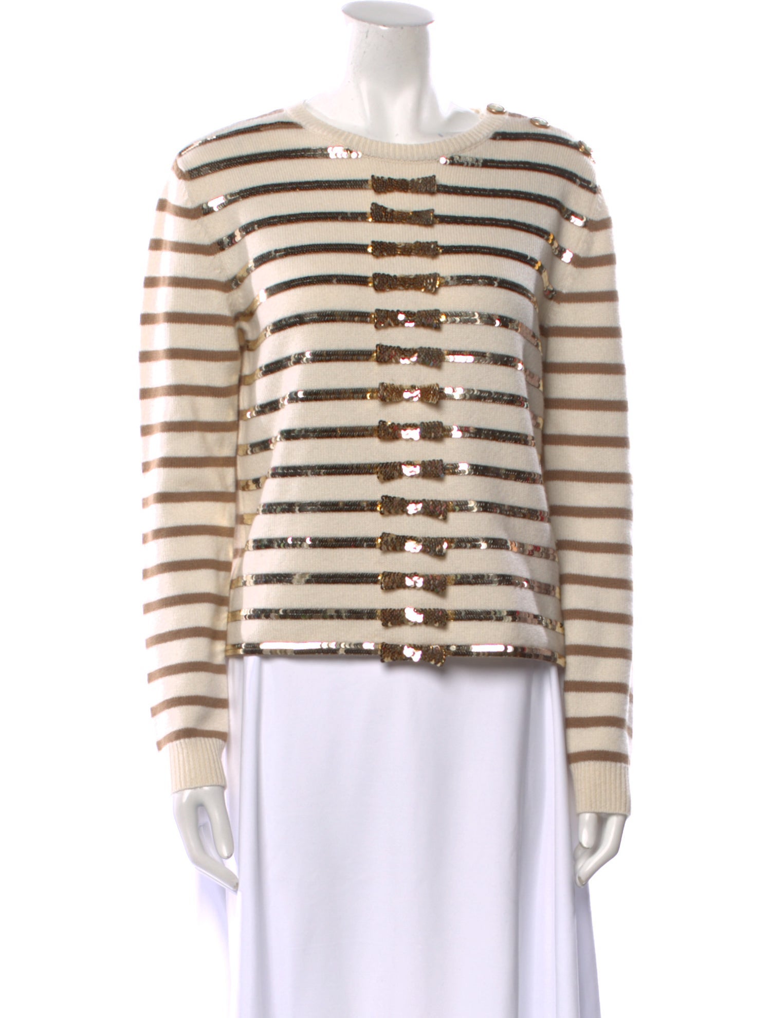 Valentino Cashmere Striped Sweater