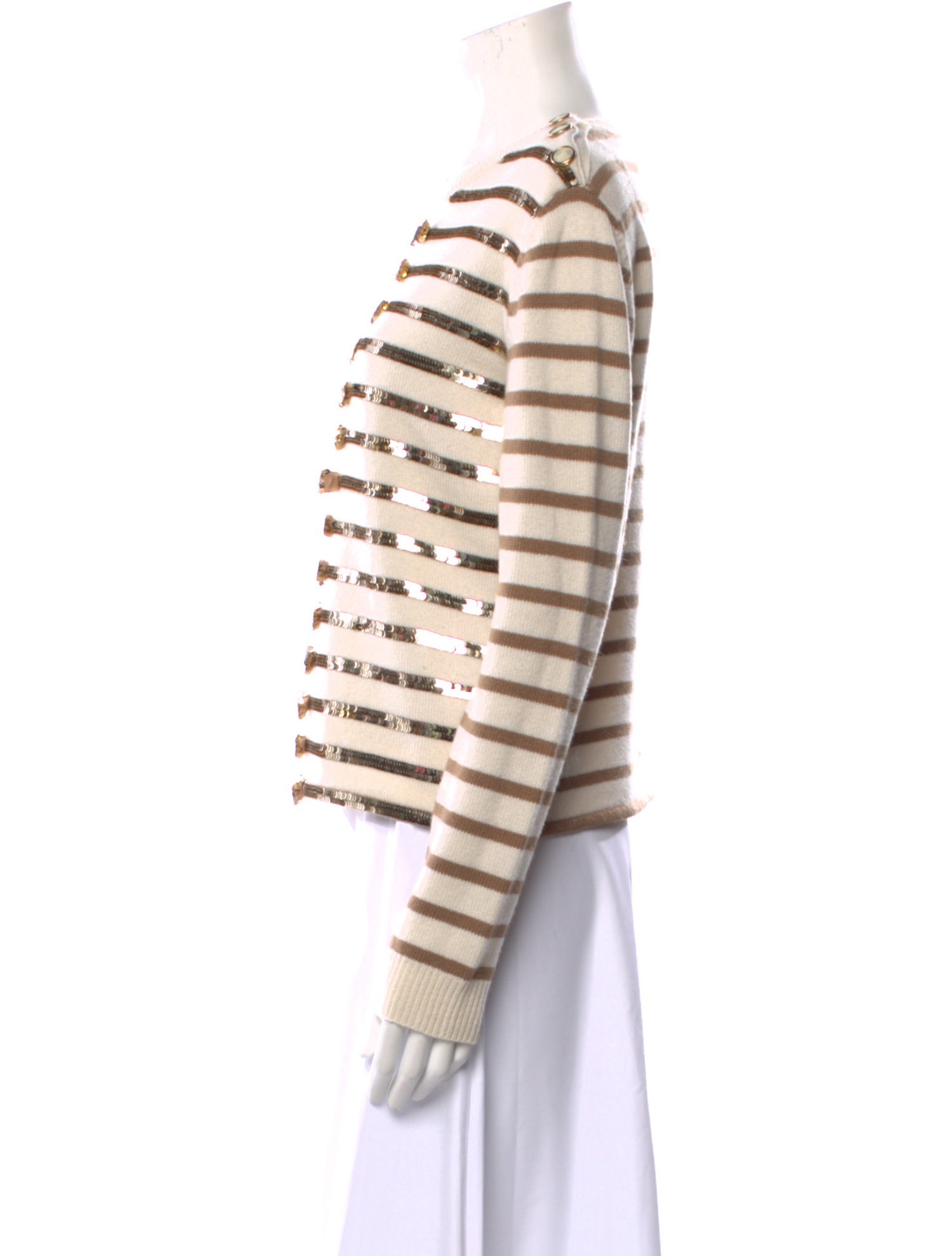 Valentino Cashmere Striped Sweater
