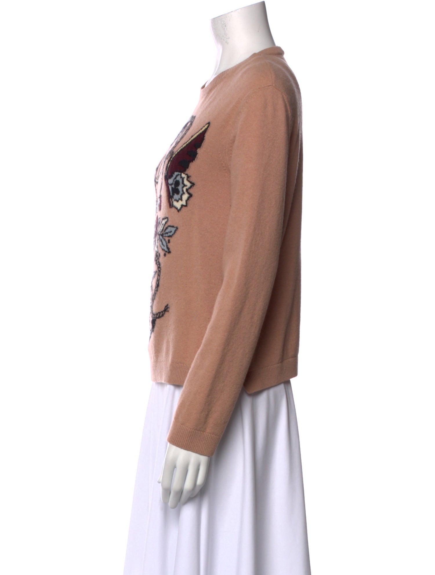 Valentino Virgin Wool Graphic Print Sweater