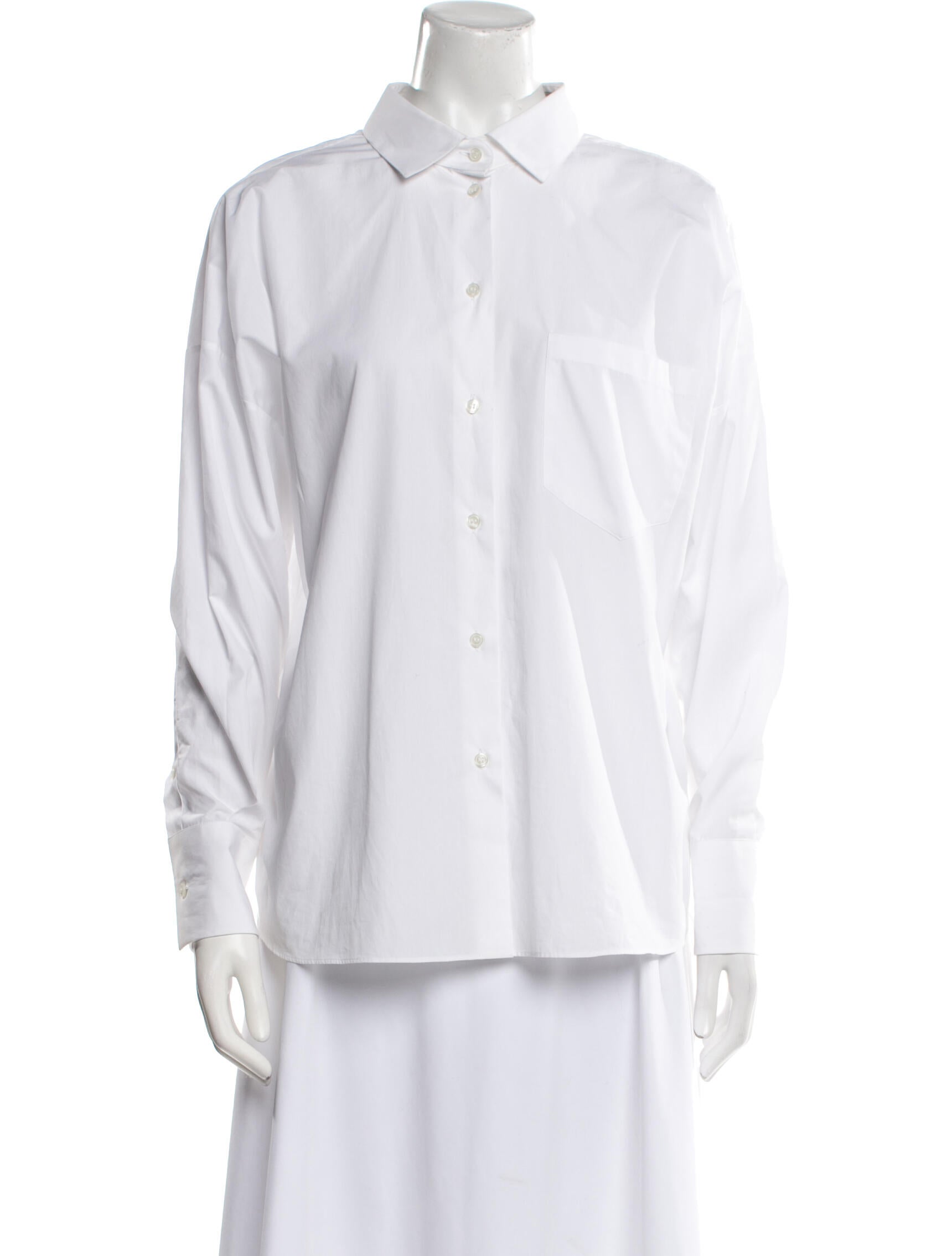 Valentino Long Sleeve Button-Up Top