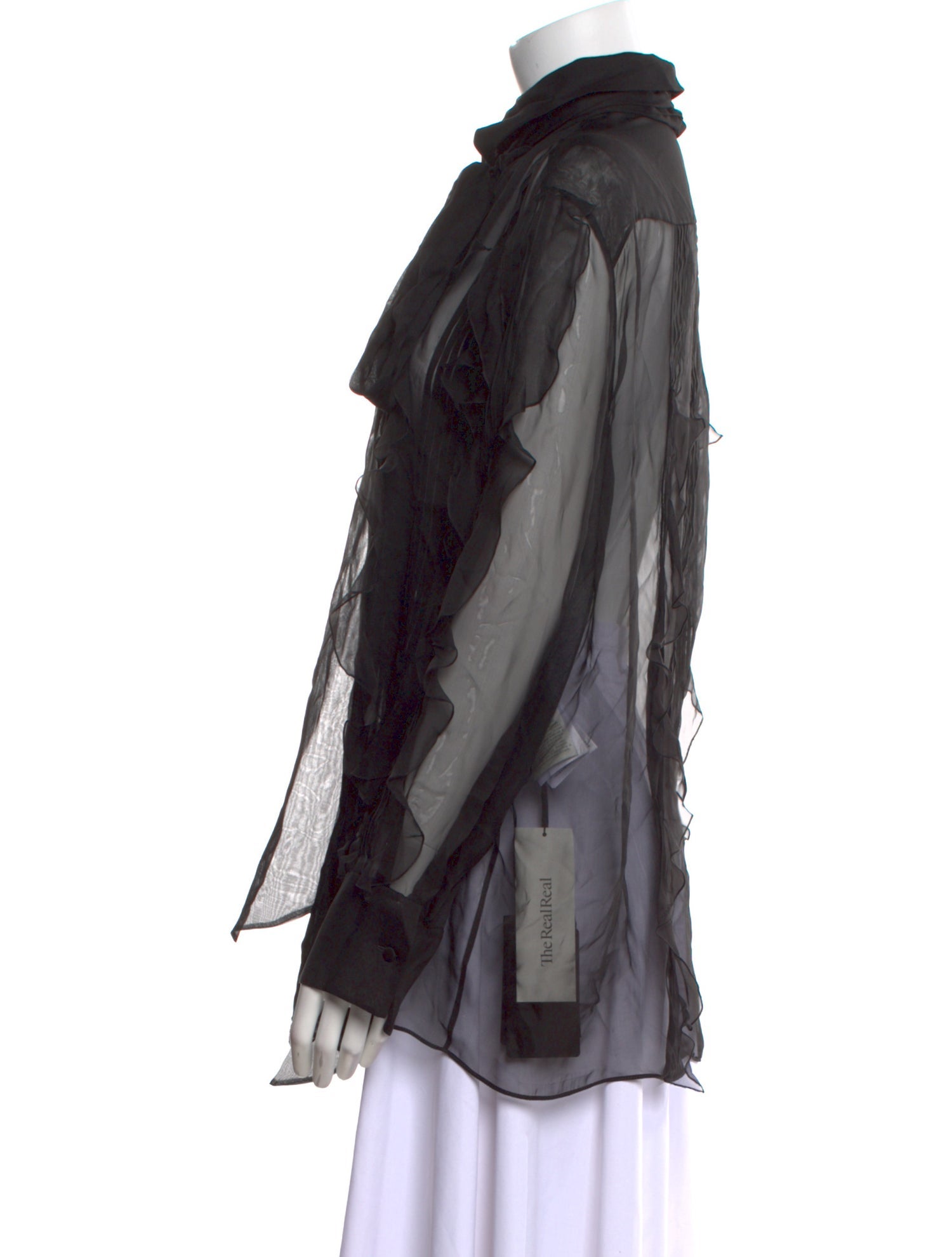 Valentino Silk Mock Neck Blouse w/ Tags