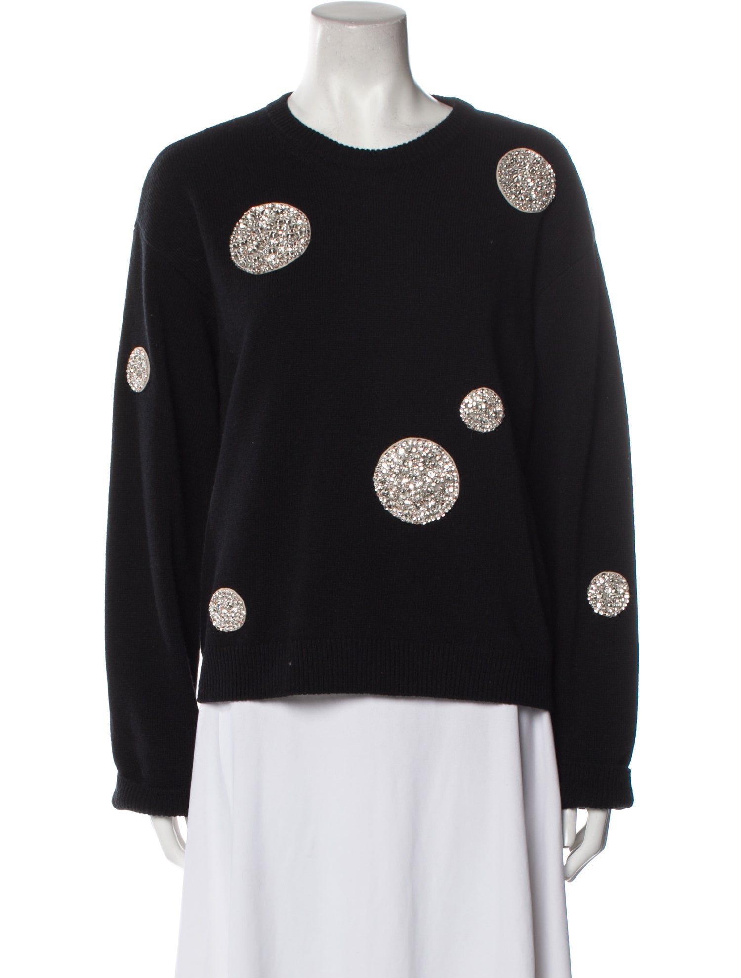Valentino Virgin Wool Printed Sweater