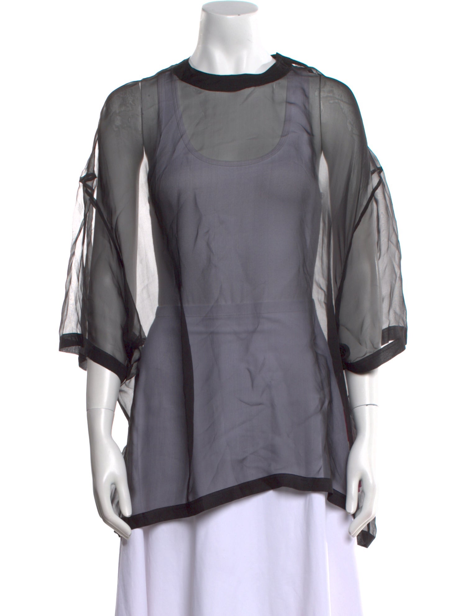 Valentino Silk Crew Neck Blouse w/ Tags