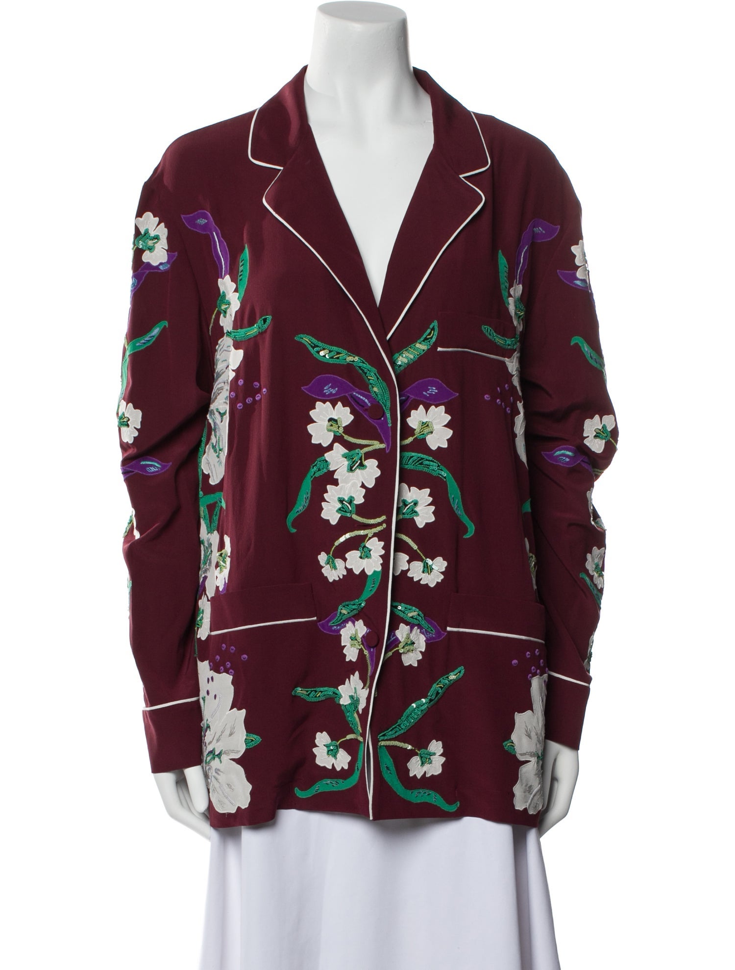 Valentino Silk Printed Pajamas