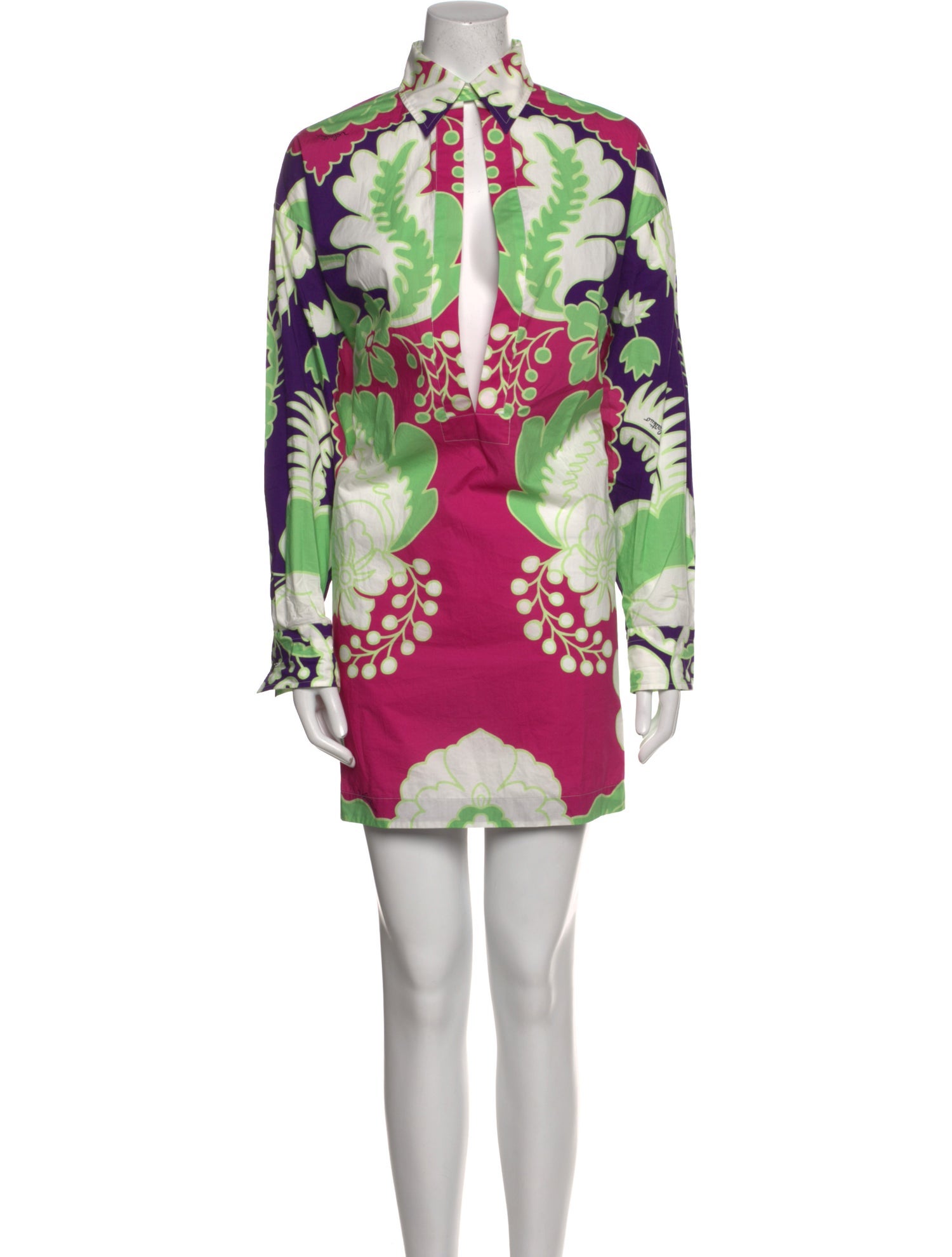 Valentino Floral Print Mini Dress