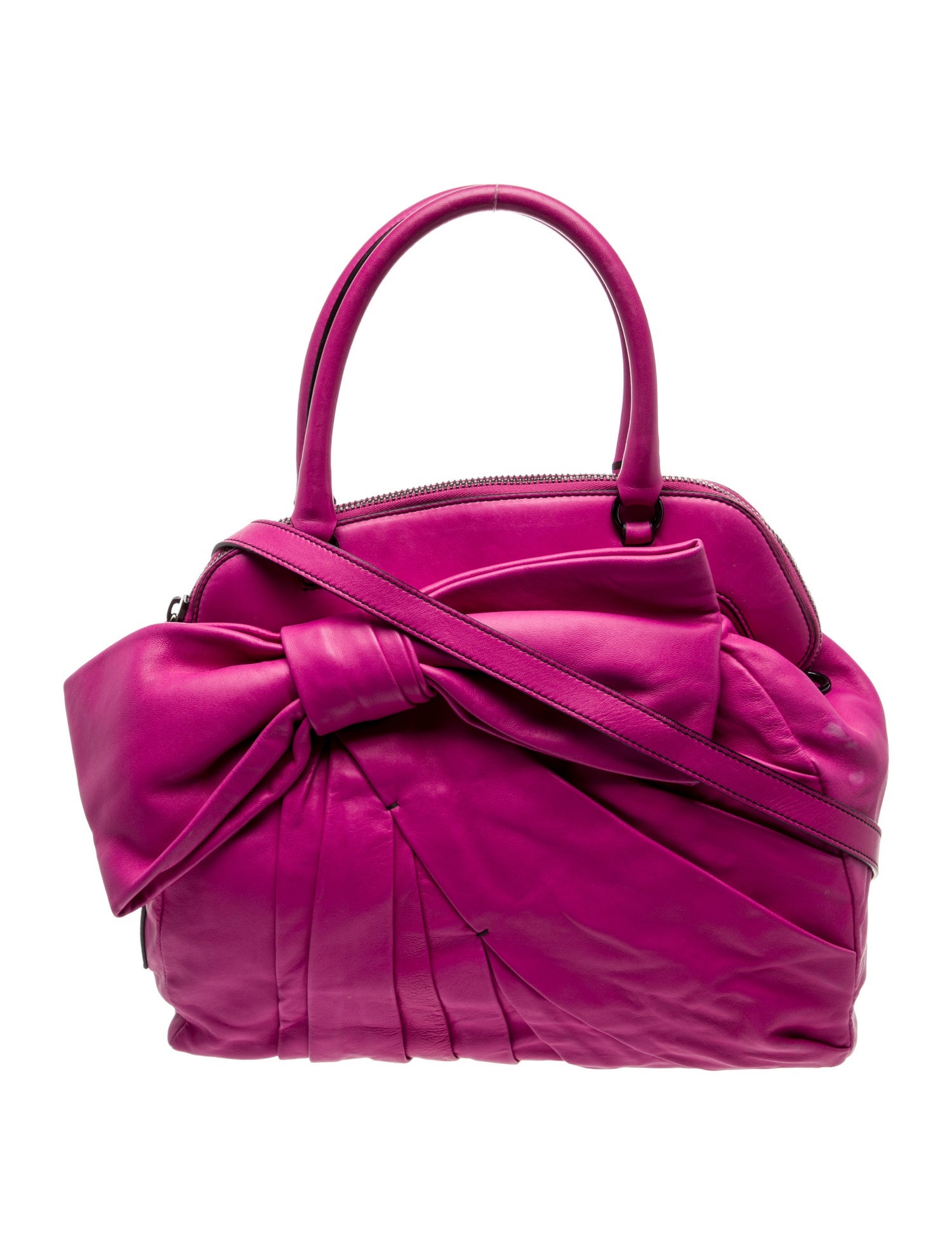 Valentino Leather Top Handle Bag