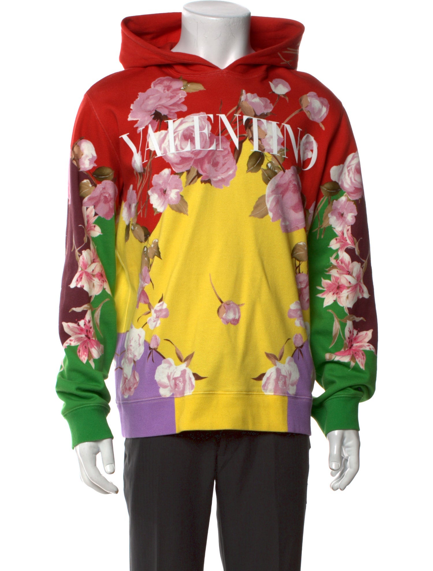 Valentino Graphic Print Crew Neck Hoodie