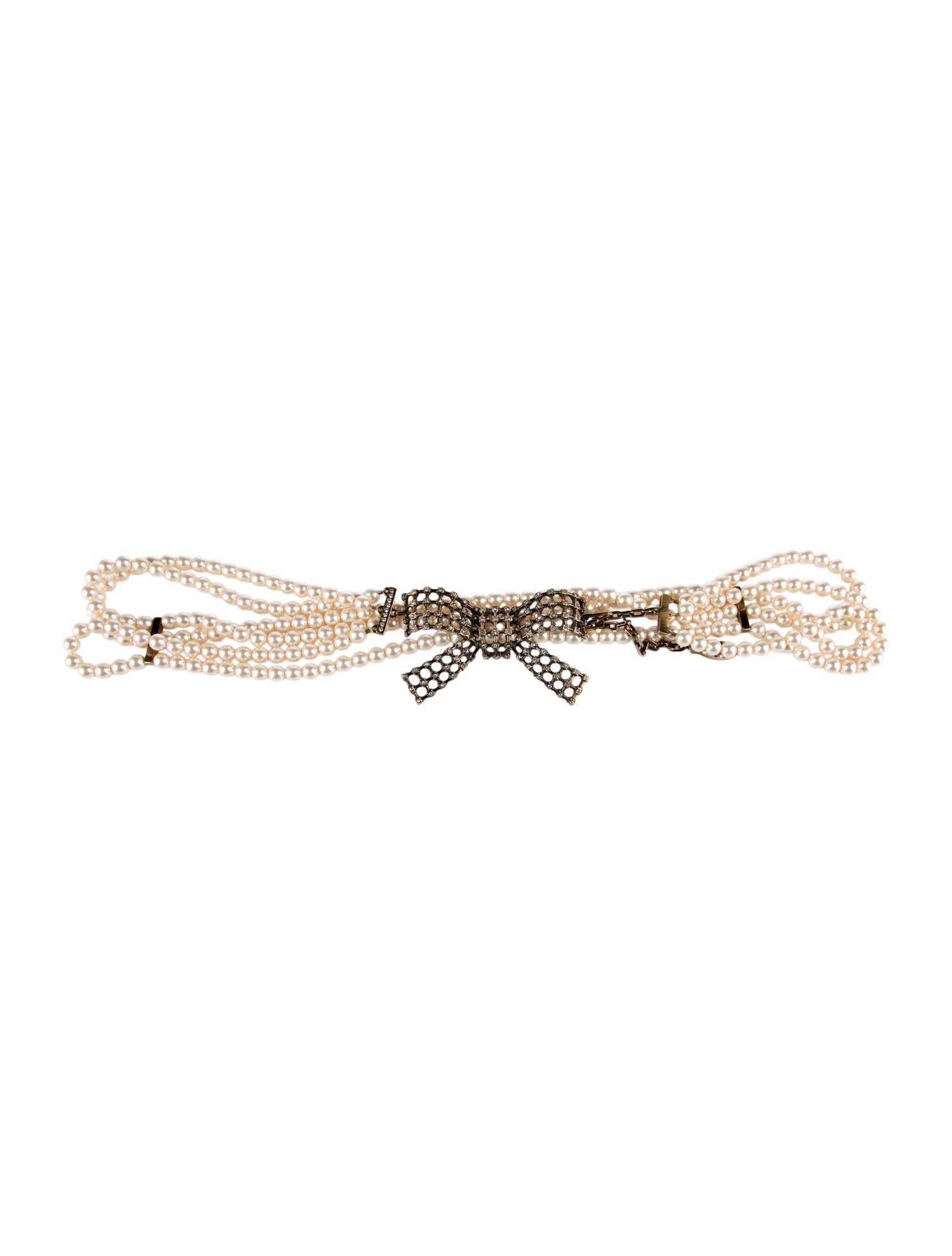 Valentino Skinny Mother Of Pearl Waist Belt