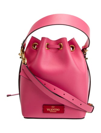 Valentino Leather Bucket Bag