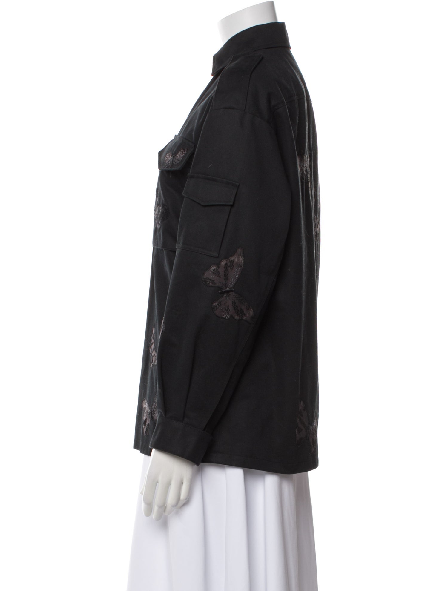 Valentino Floral Print Utility Jacket