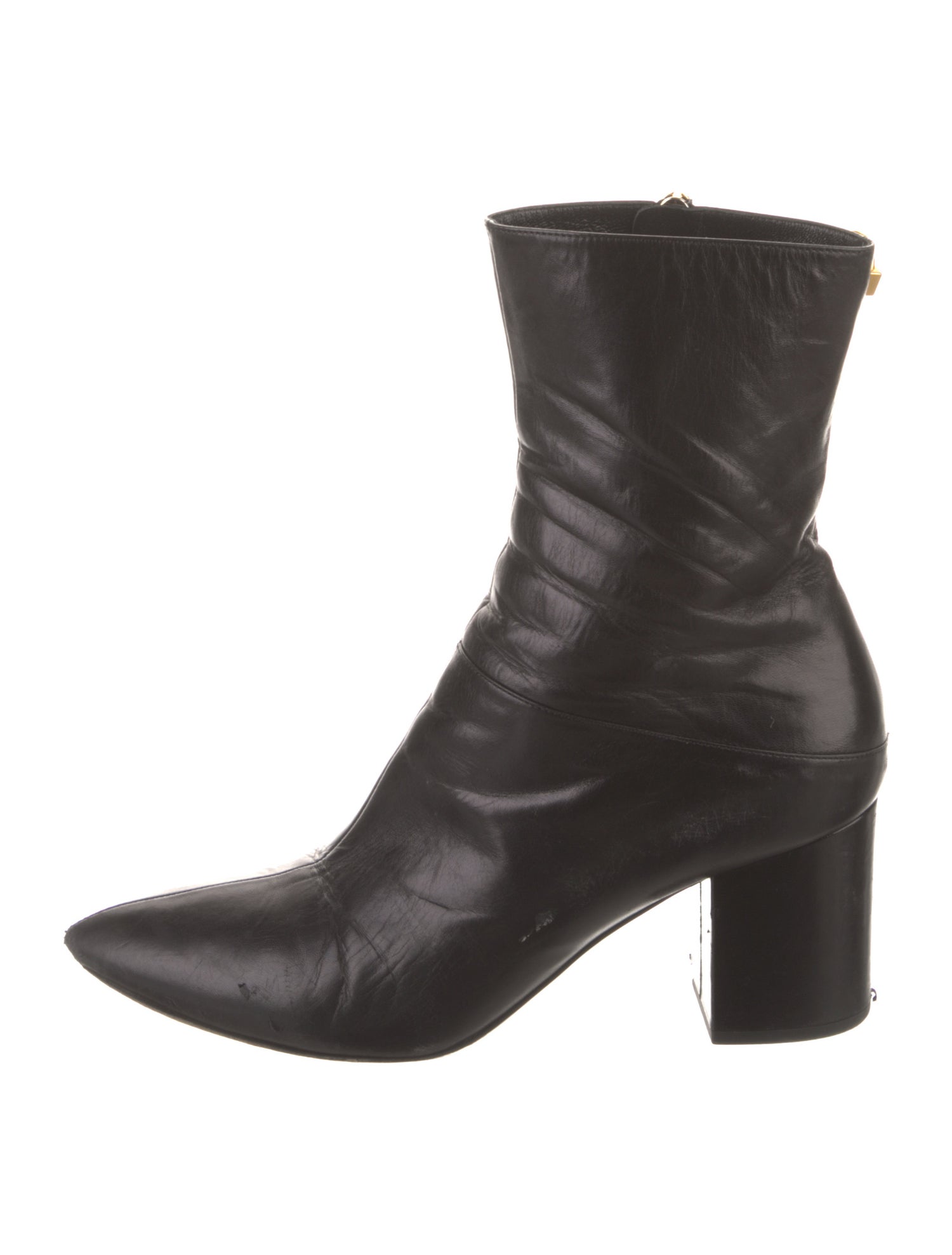 Valentino Rockstud Accents Leather Boots