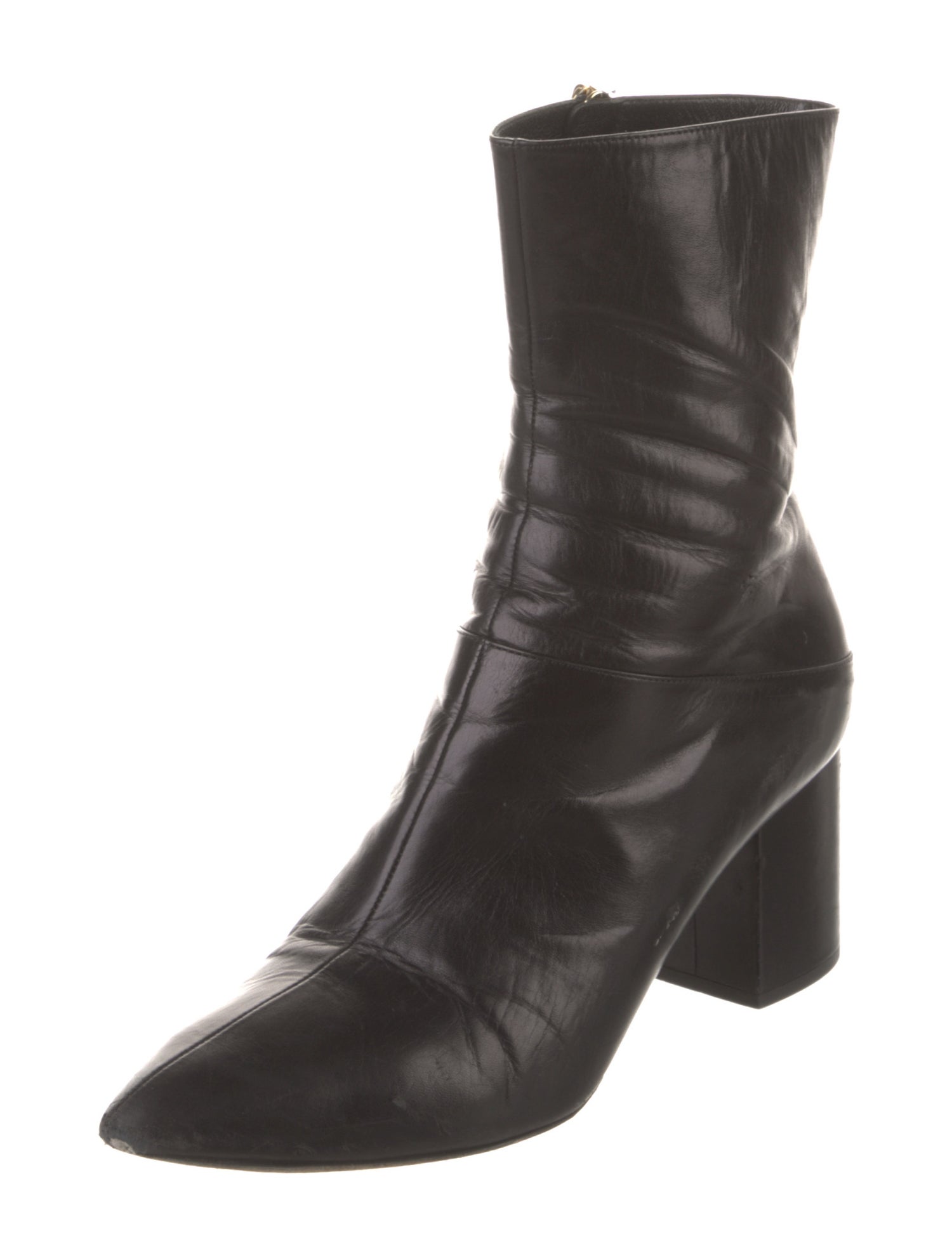 Valentino Rockstud Accents Leather Boots