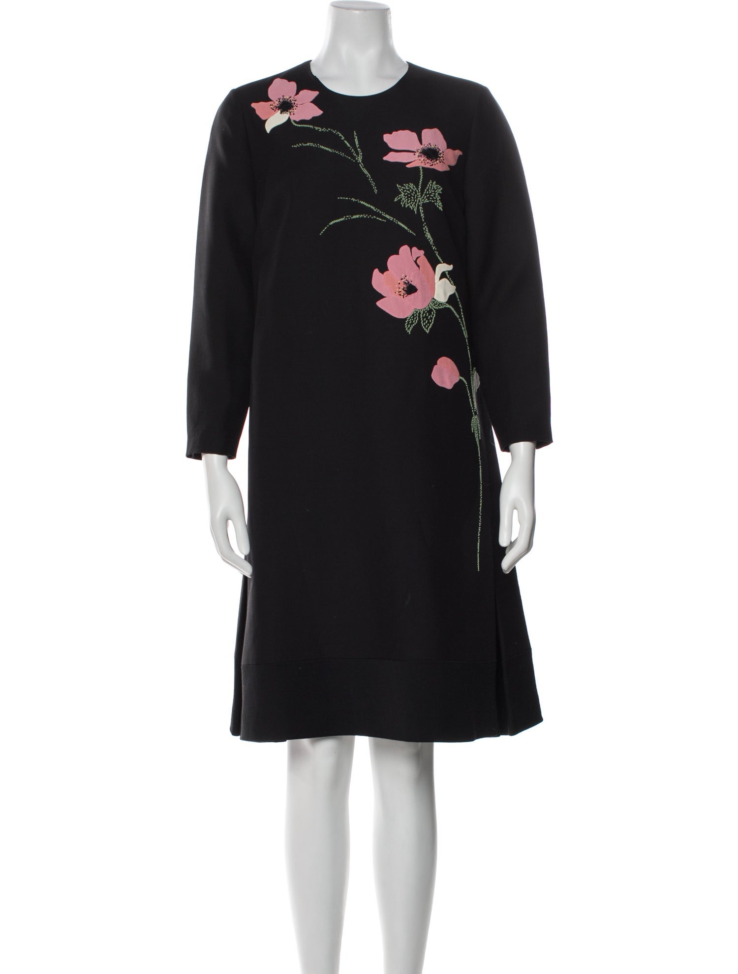 Valentino Virgin Wool Knee-Length Dress