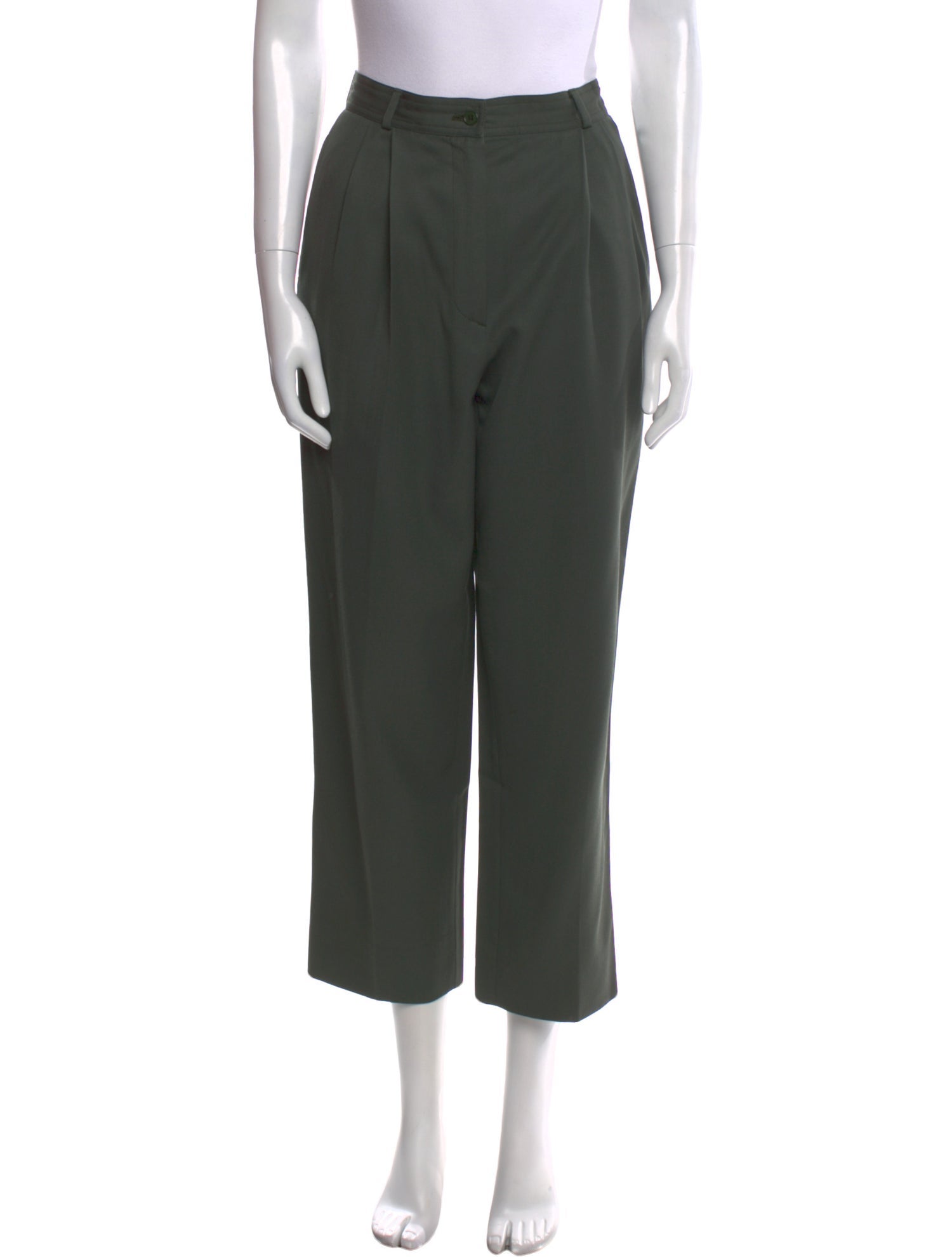 Valentino Wool Straight Leg Pants
