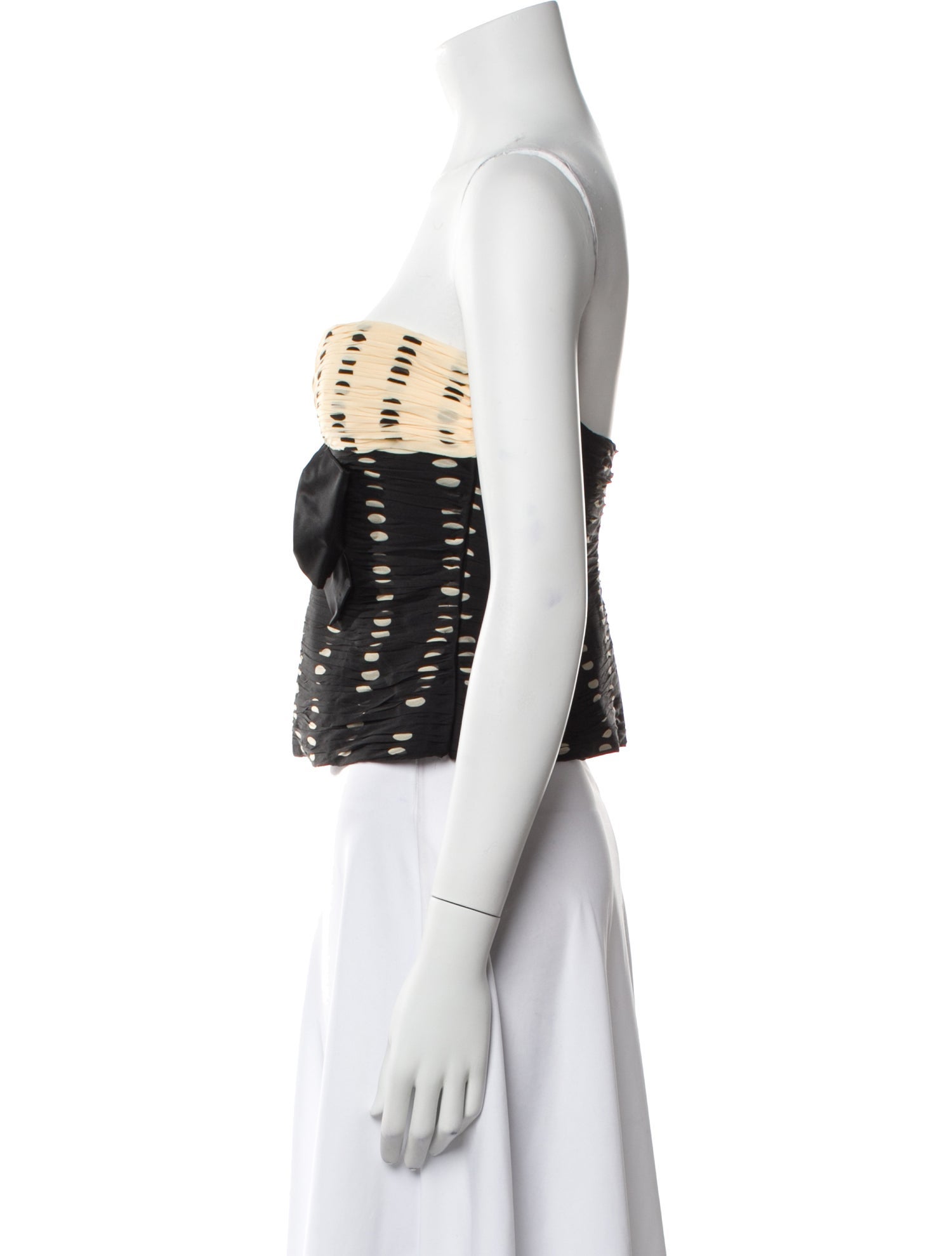 Valentino Silk Printed Crop Top w/ Tags