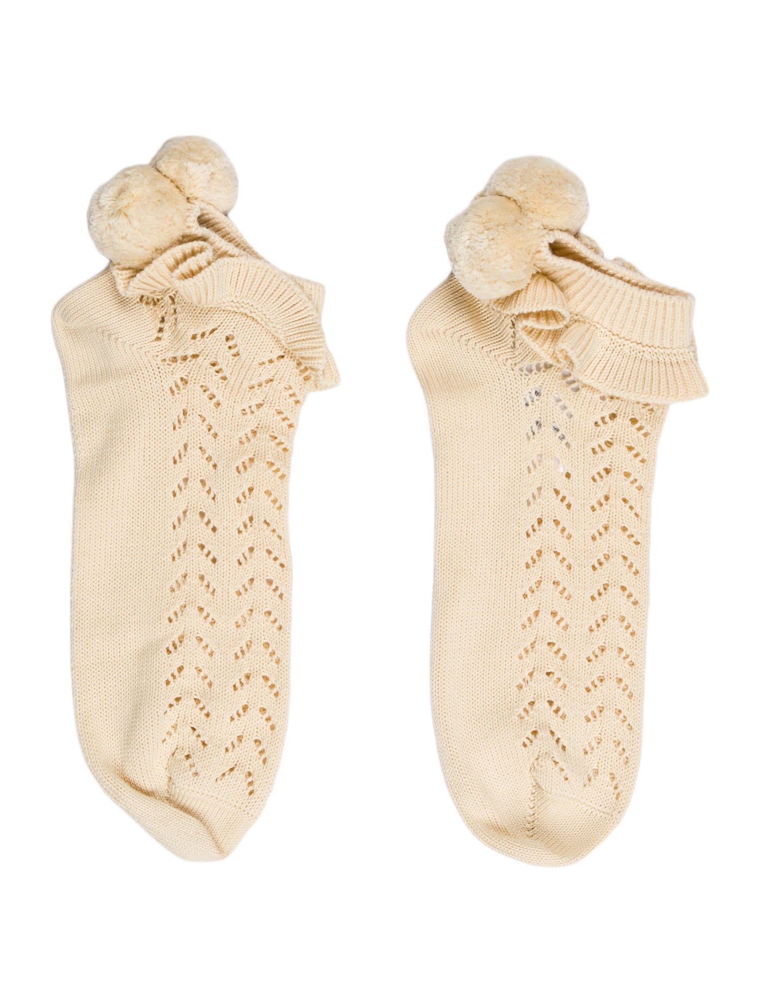 Valentino Ruffle Embellished Socks