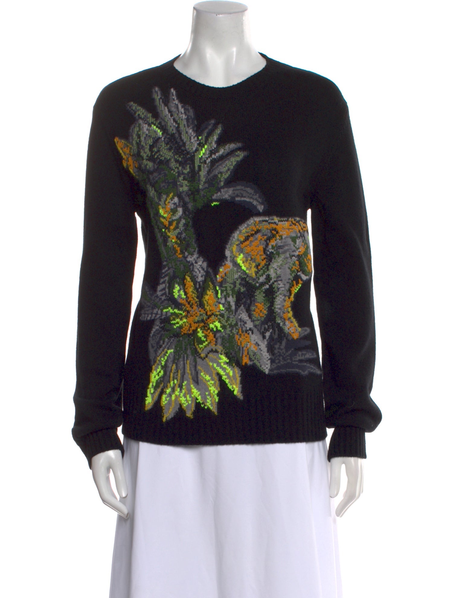 Valentino Virgin Wool Printed Sweater w/ Tags