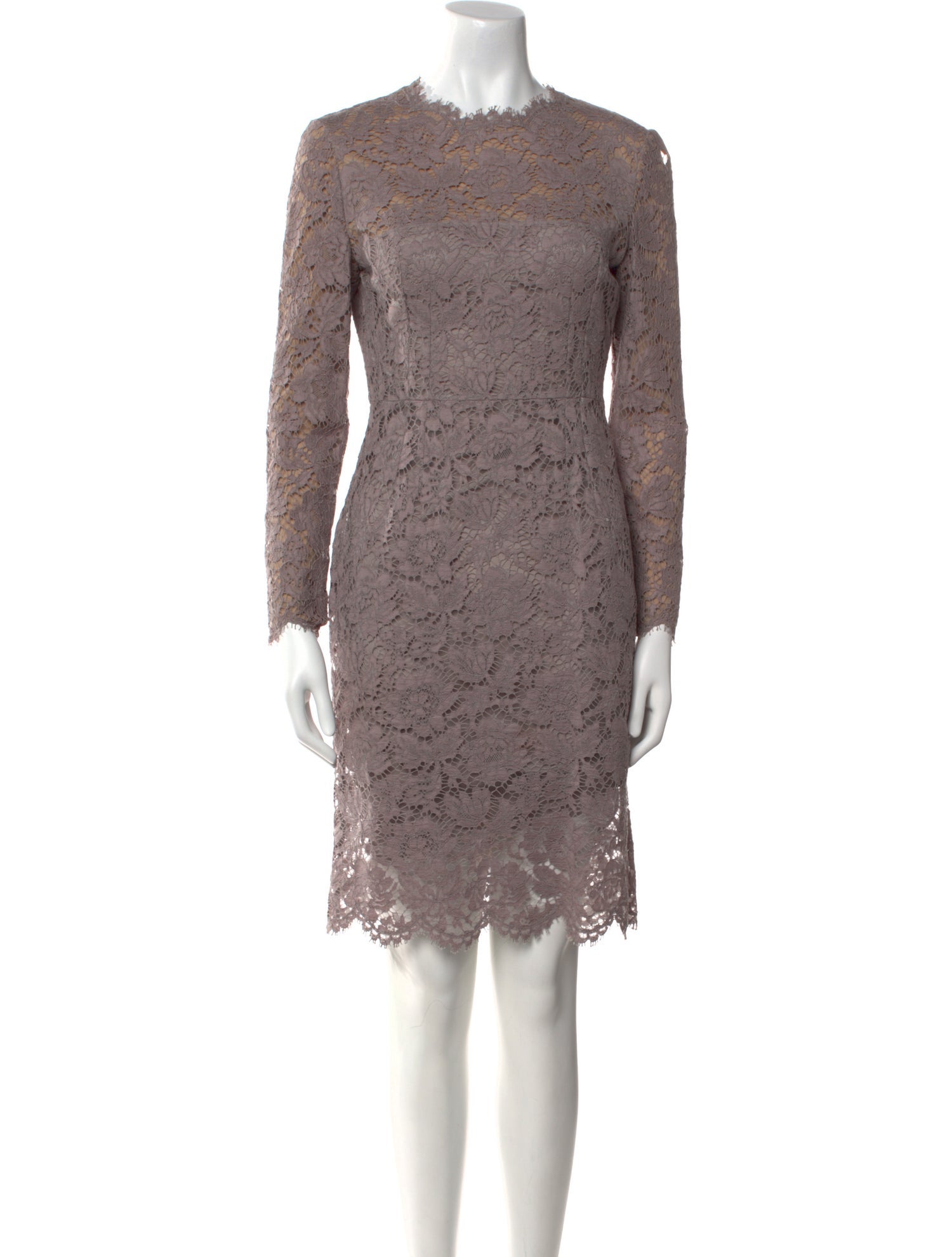 Valentino Lace Pattern Knee-Length Dress