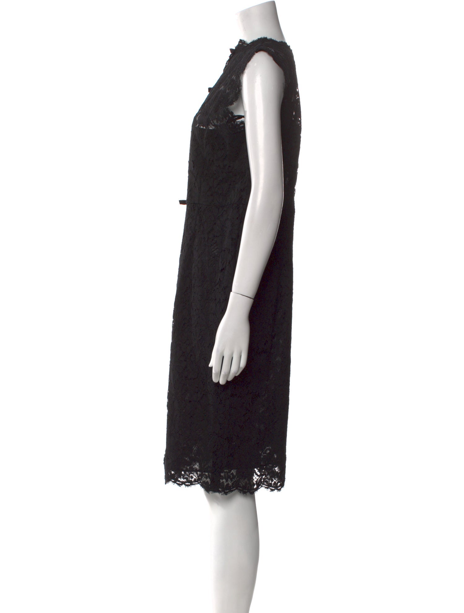 Valentino Lace Pattern Knee-Length Dress