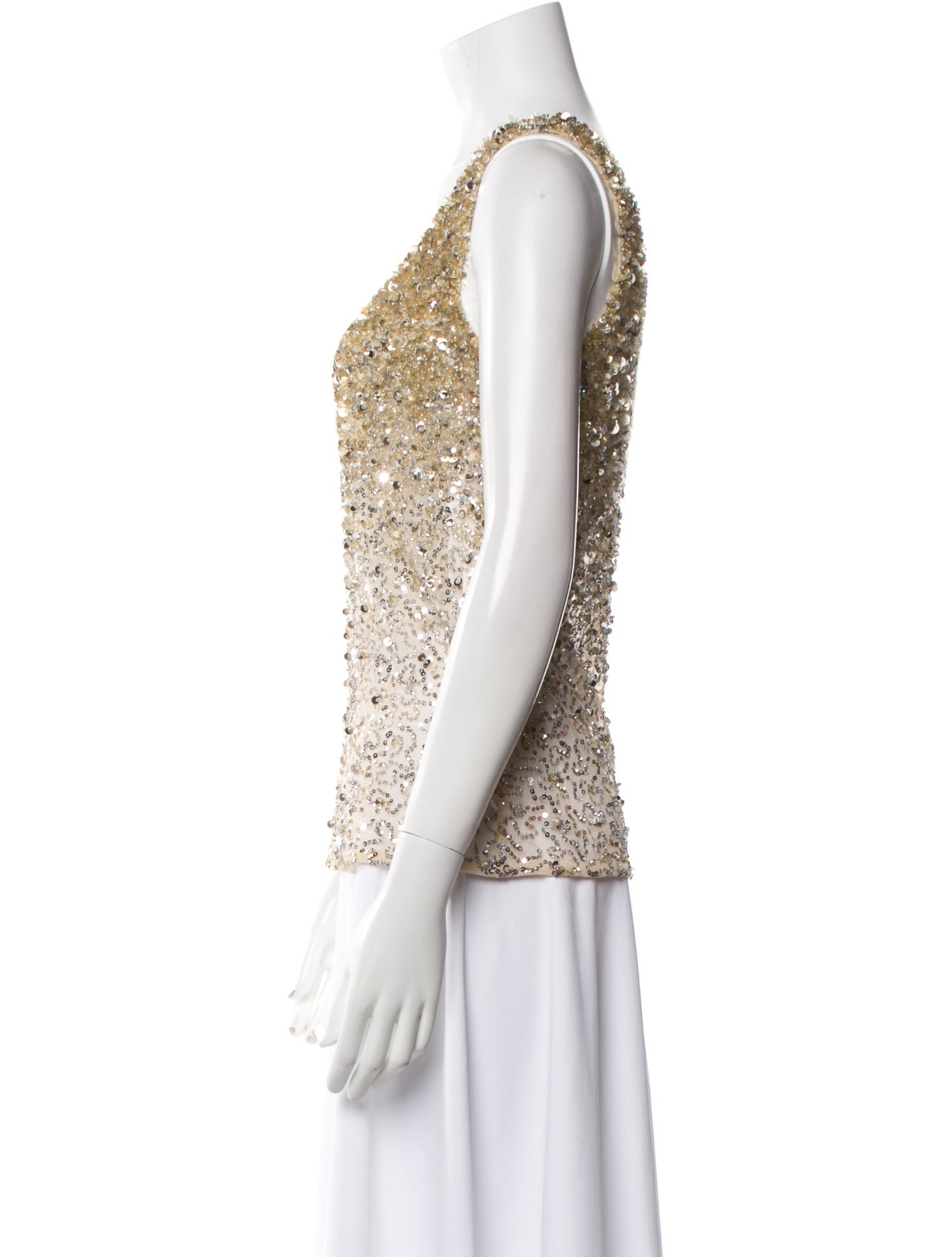 Valentino Printed Scoop Neck Top w/ Tags