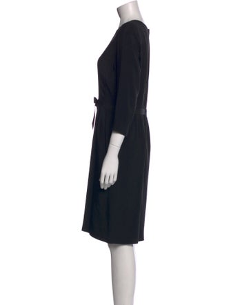 Valentino Scoop Neck Knee-Length Dress