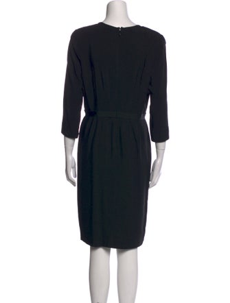Valentino Scoop Neck Knee-Length Dress