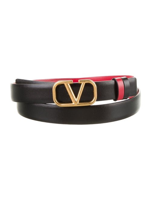 Valentino Skinny Leather Belt