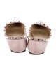 Valentino Rockstud Accents Leather Ballet Flats